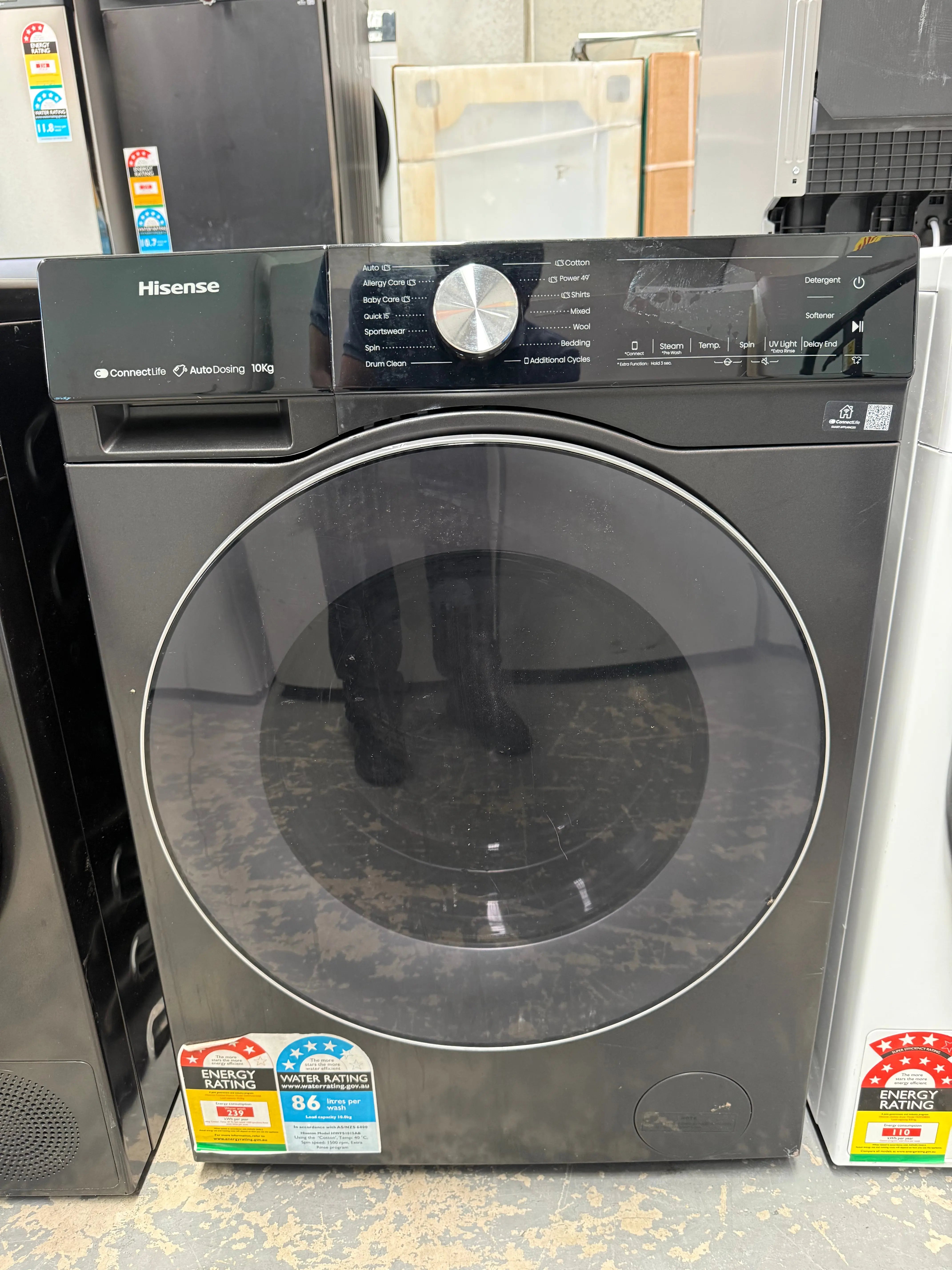 Hisense 10kg Front Load Washing Machine – Refurbished | HWFS1015AB | MELBOURNE