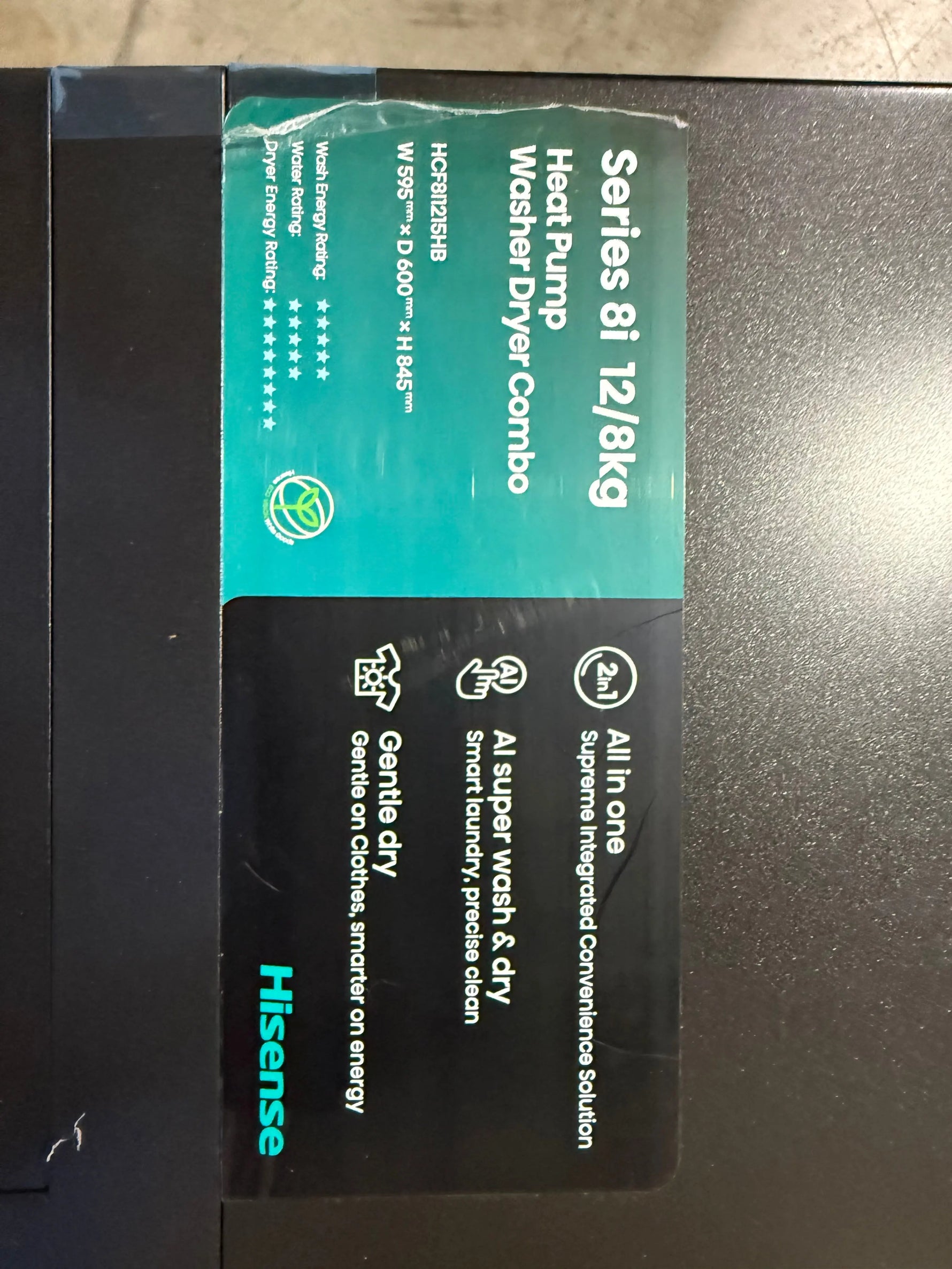 Hisense 12kg/8kg Washer Dryer Combo HCF8I1215HB – Factory Seconds | MELBOURNE