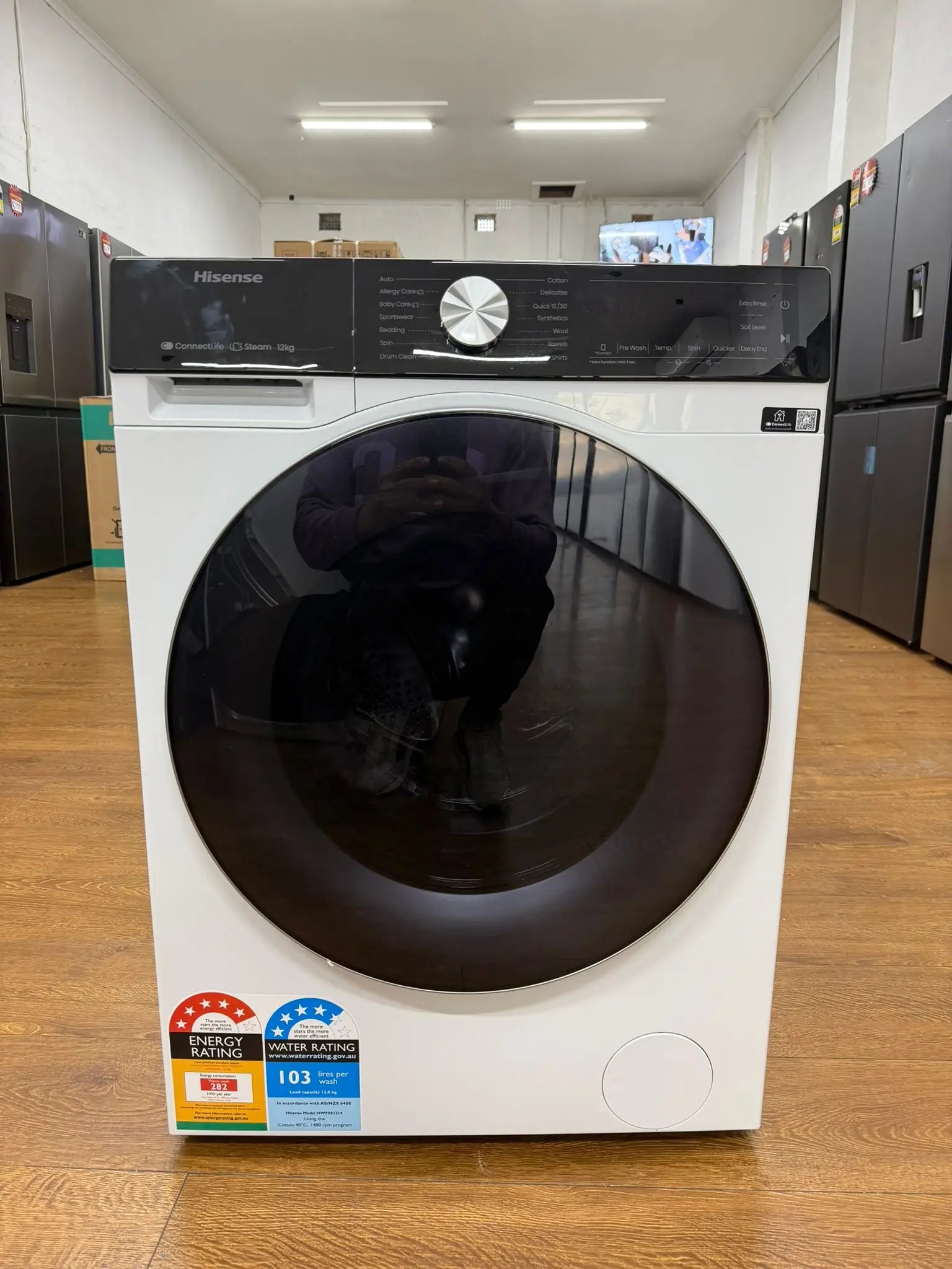 Hisense 12kg Series 5i Front Load Washer – HWFS5S1214 – Factory Seconds | RESERVOIR