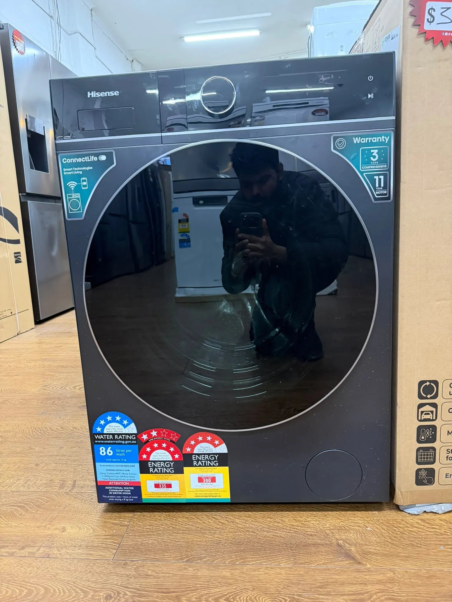 Hisense 12kg Washing Machine HCF8I1215HB – Like New Condition