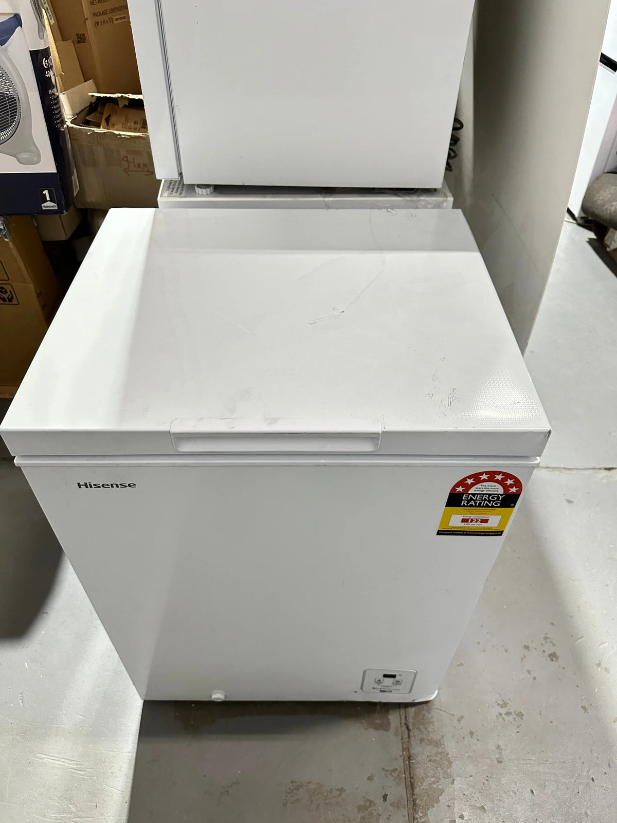 Hisense 145 litres hybrid chest freezer (6 months warranty) factory seconds | Lucky white goods