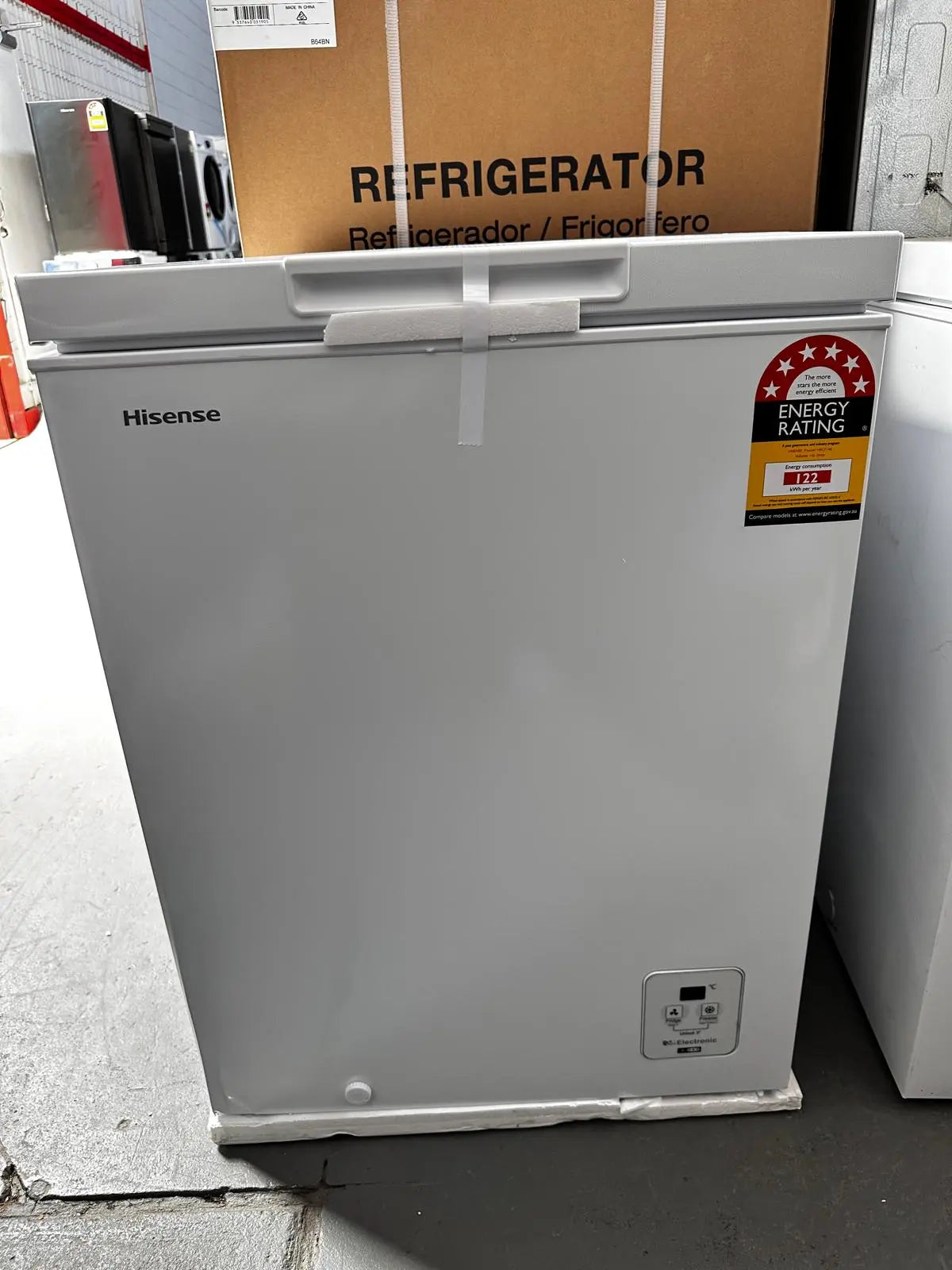 Hisense 145 litres hybrid chest freezer, factory seconds | ADELAIDE
