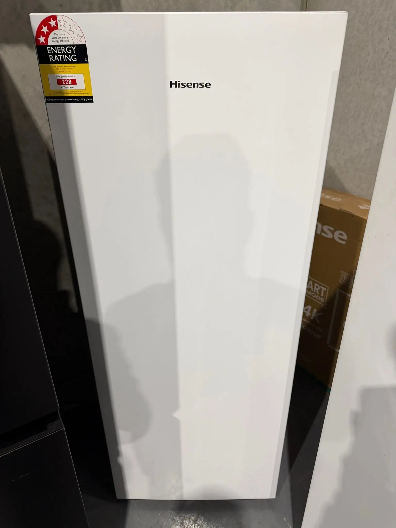 Hisense 155L Like New Upright Fridge