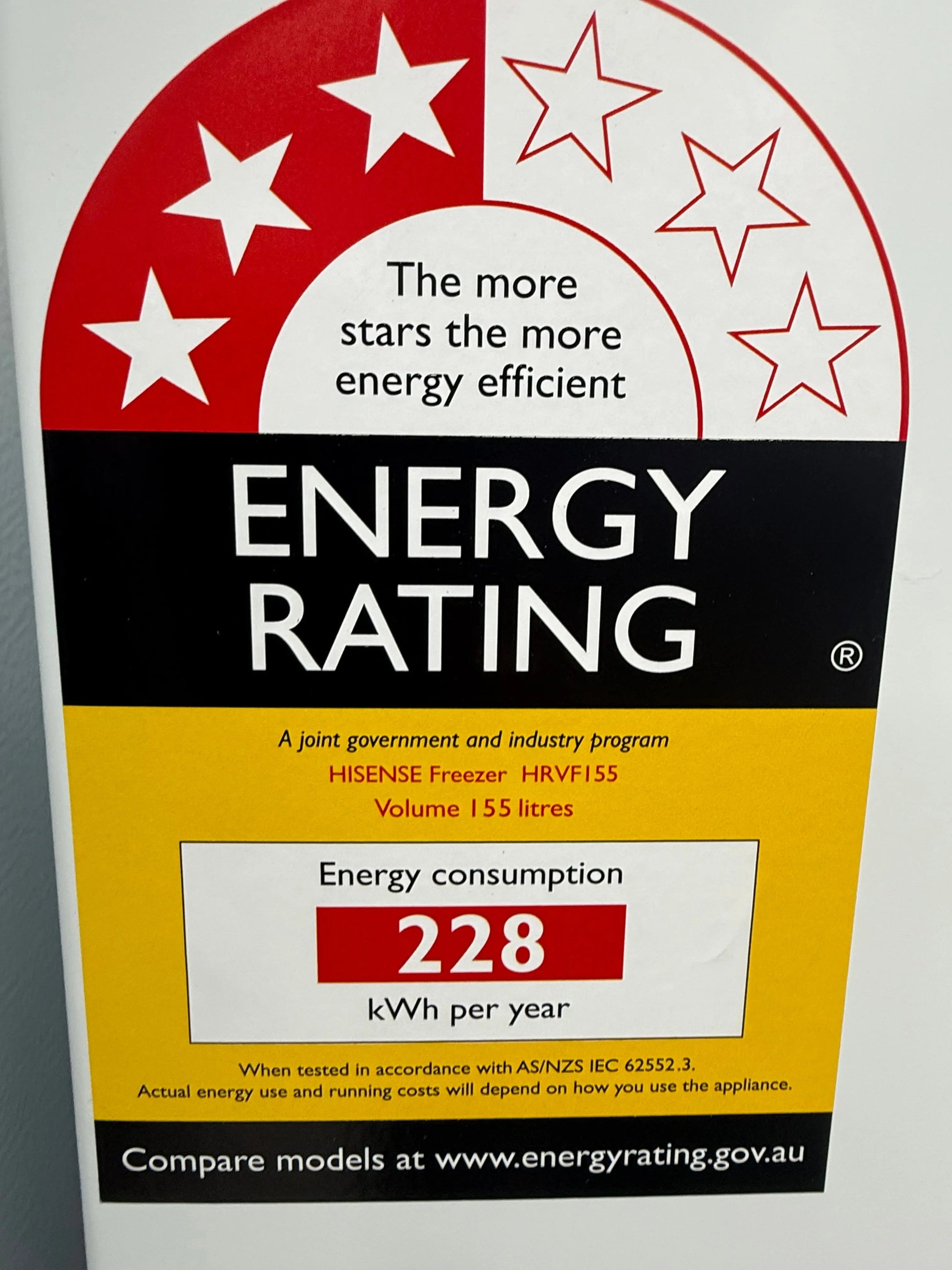 Hisense 155L Upright Freezer – Factory Seconds | HRVF155 | MELBOURNE