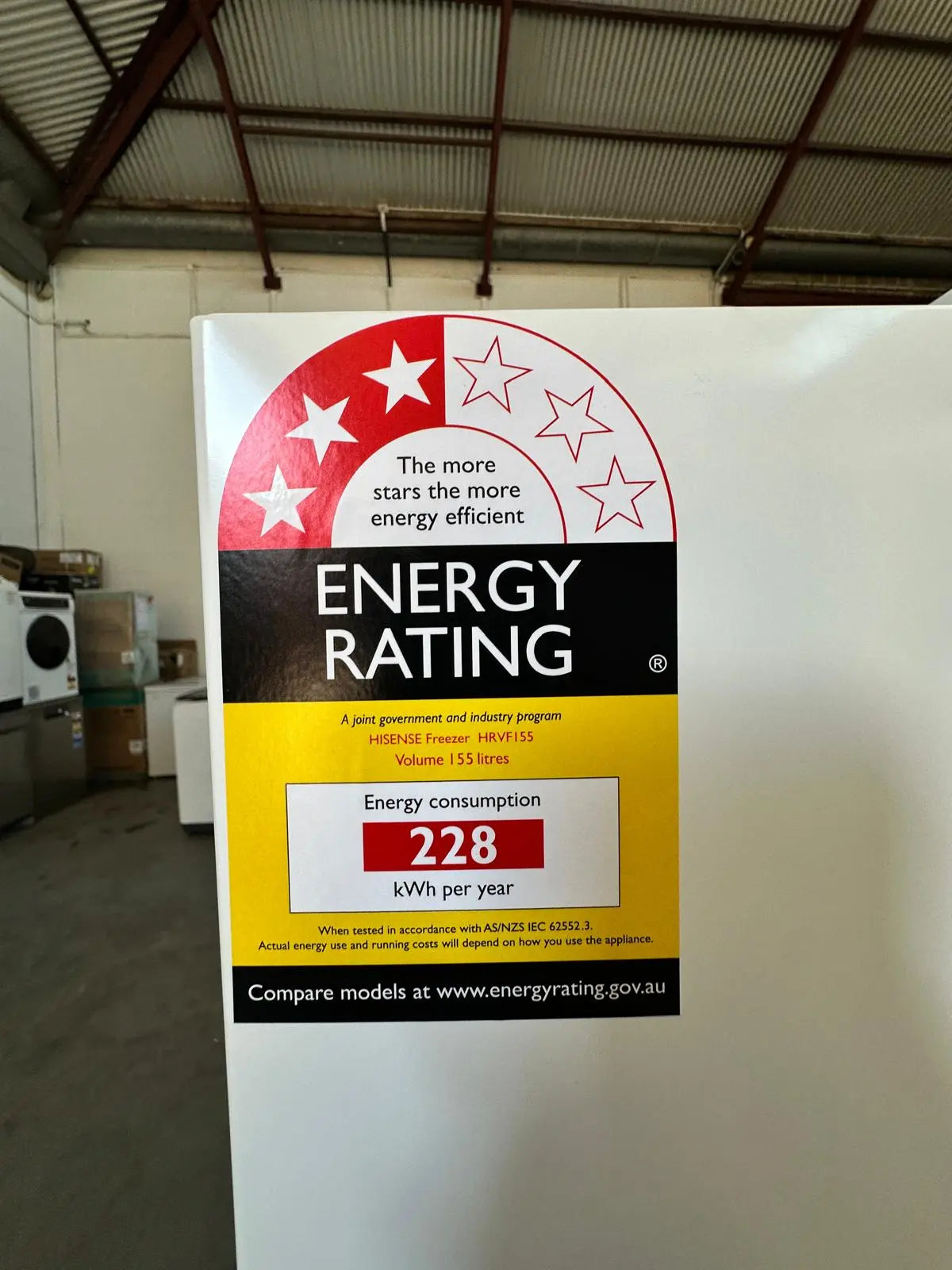 Hisense 155L Vertical Freezer – Factory Seconds | ADELAIDE