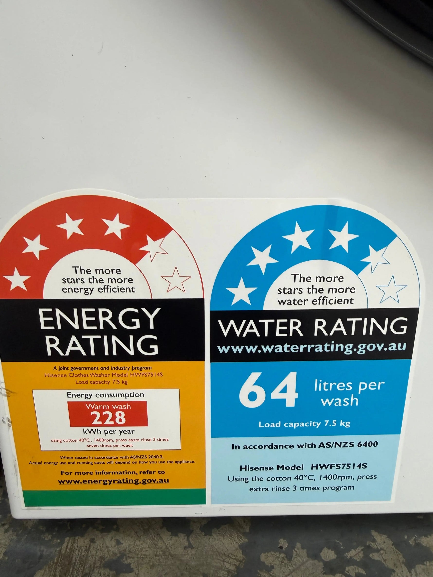 Hisense 205L fridge and 7.5kg of washing mechine | MELBOURNE