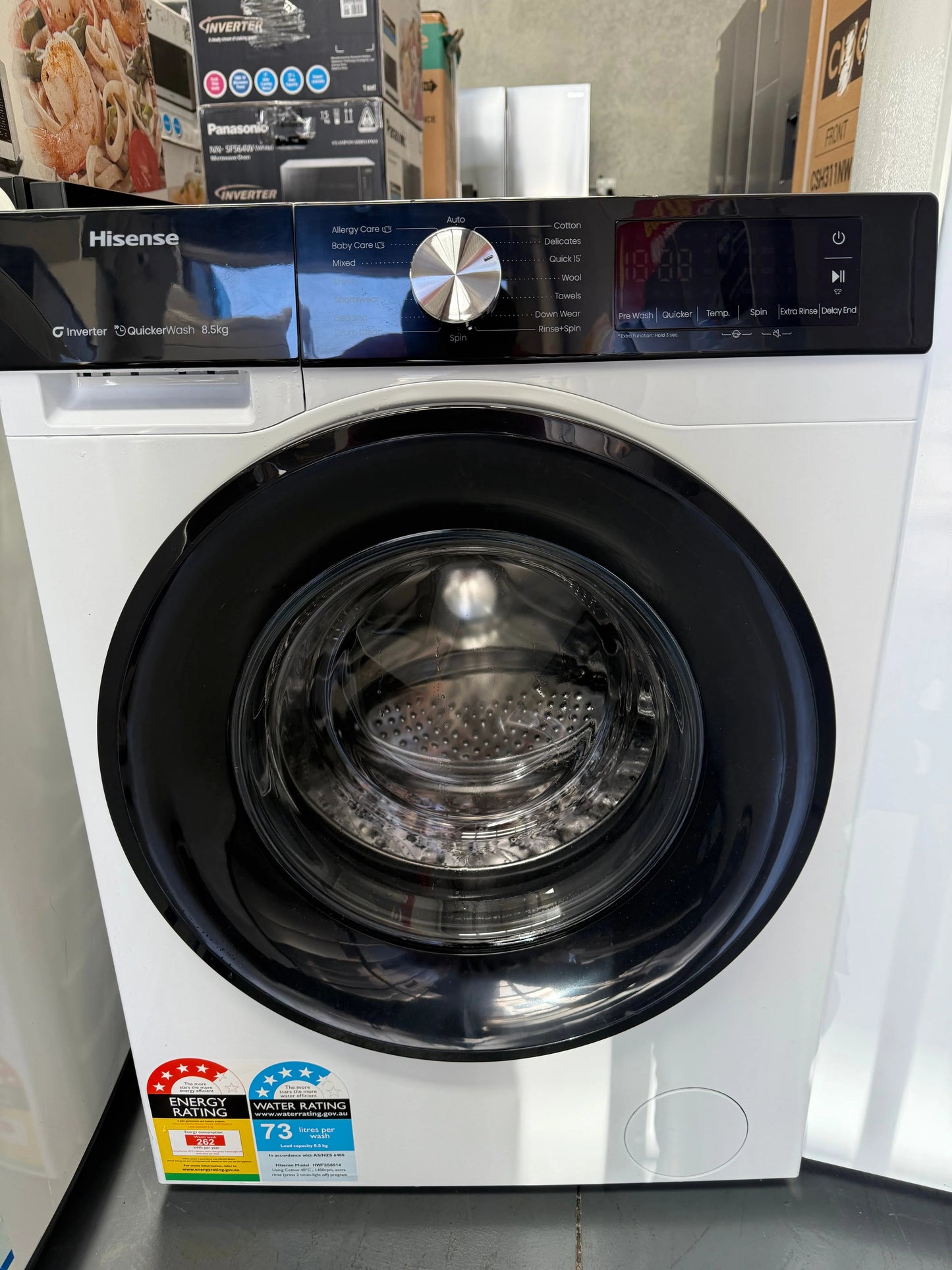 Hisense 206 L Top-Mount Fridge + 8.5 kg Front Load Washer – Factory Seconds | MELBOURNE