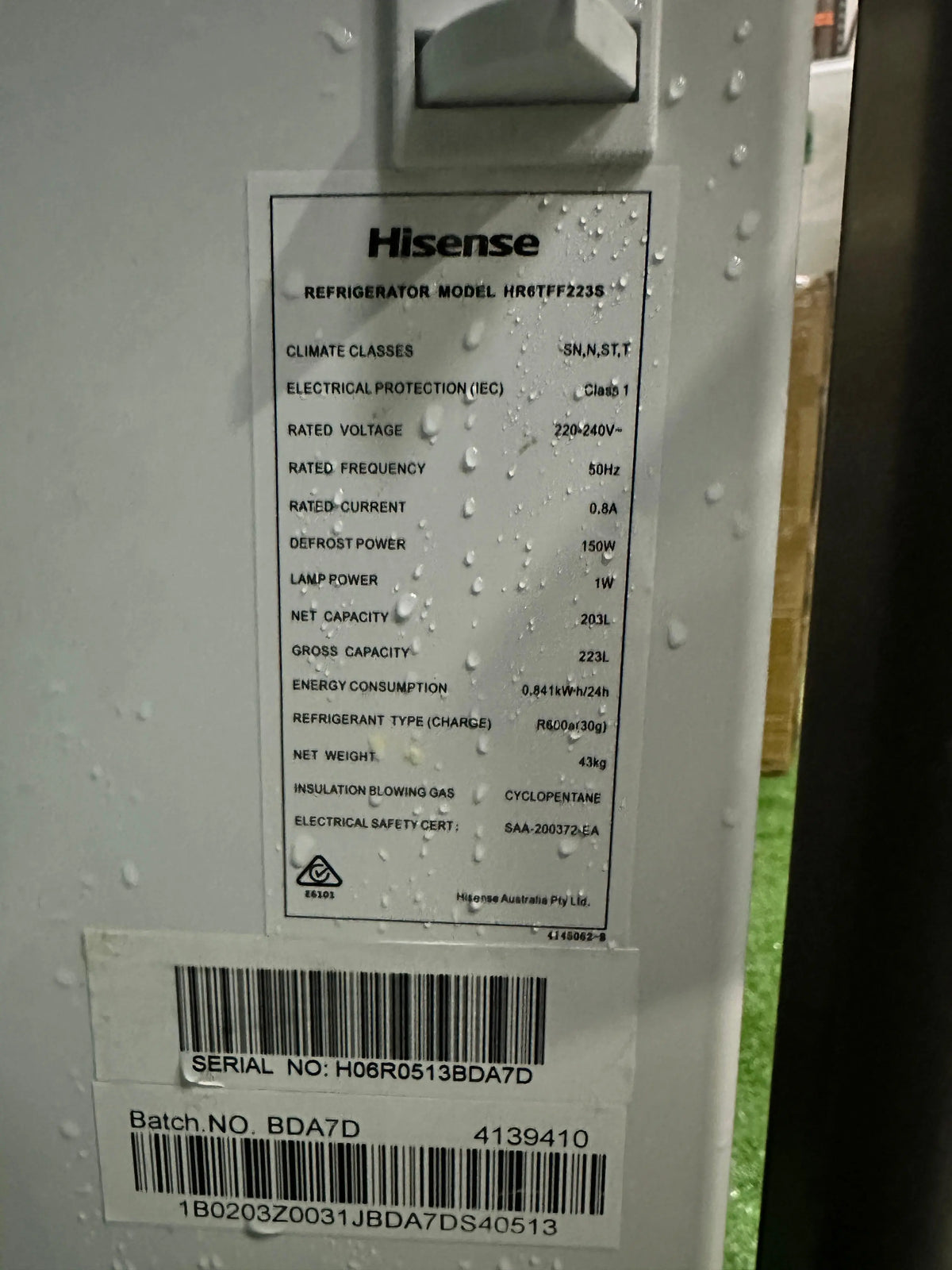 Hisense 223L Top Mount Refrigerator – Refurbished | ADELAIDE