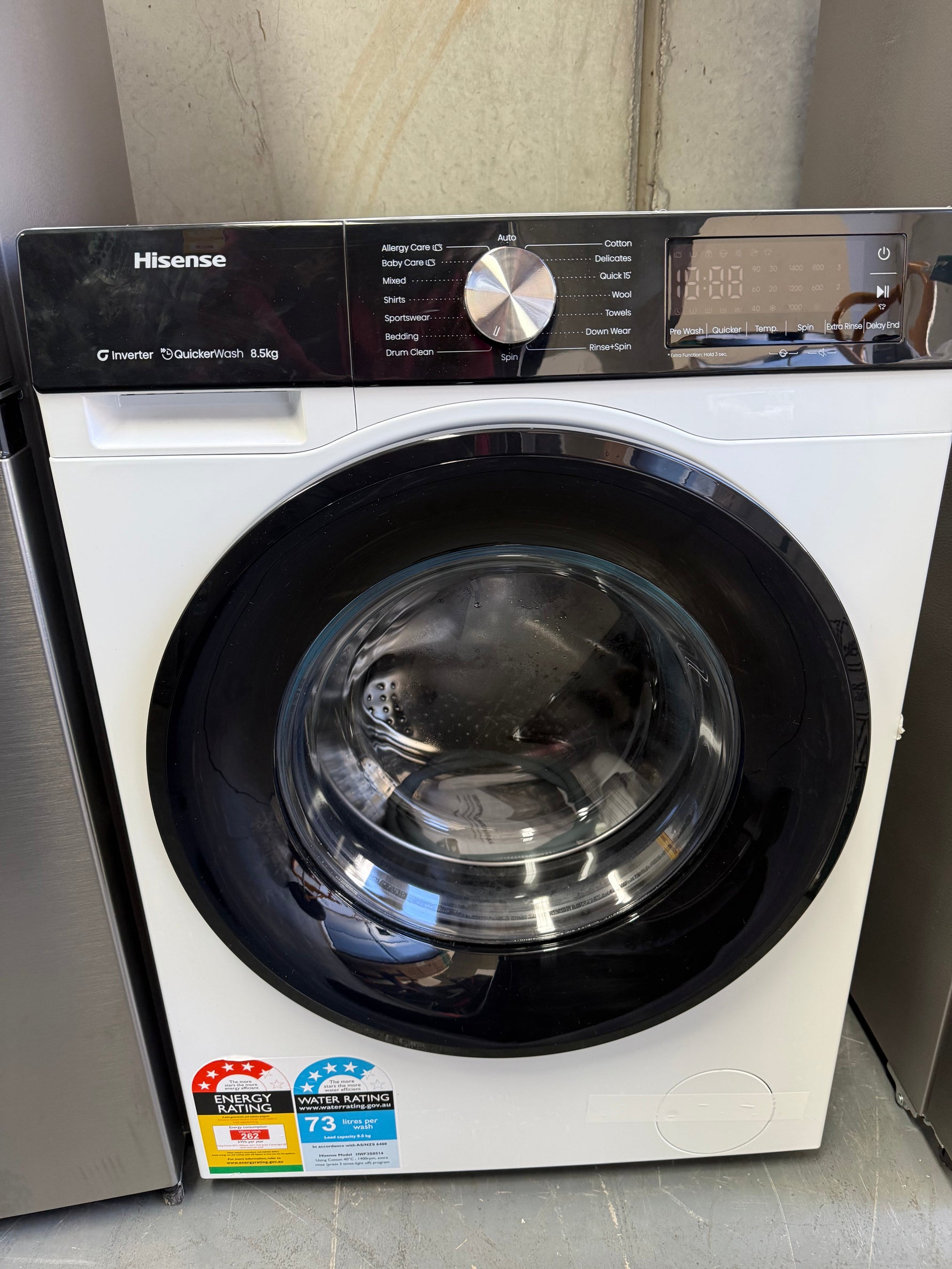 Hisense 292L Bottom Mount Fridge HRBM292S + Hisense 8kg Front Load Washing Machine HEF3S8514 – Factory Seconds | MELBOURNE