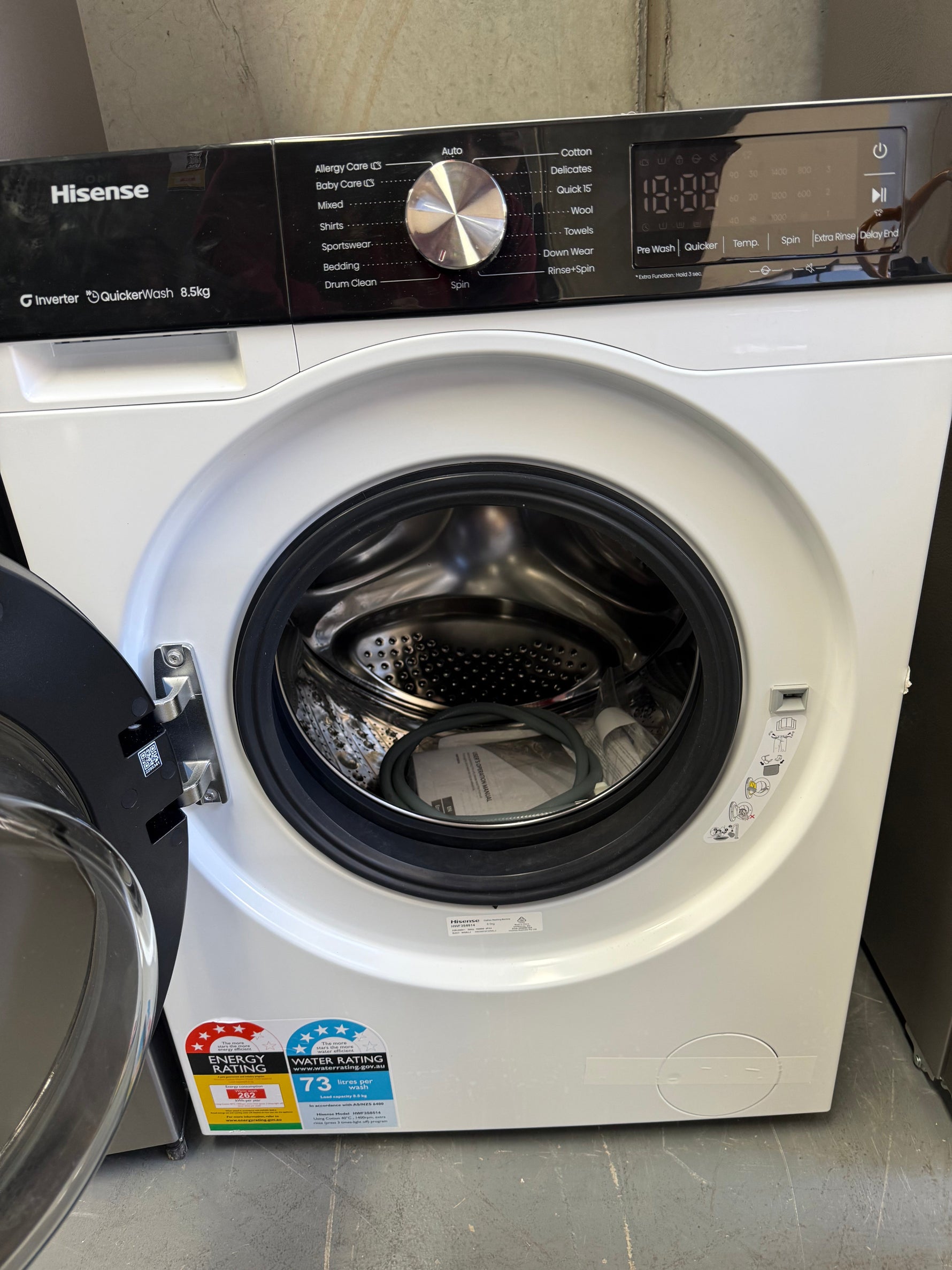 Hisense 292L Bottom Mount Fridge HRBM292S + Hisense 8kg Front Load Washing Machine HEF3S8514 – Factory Seconds | MELBOURNE