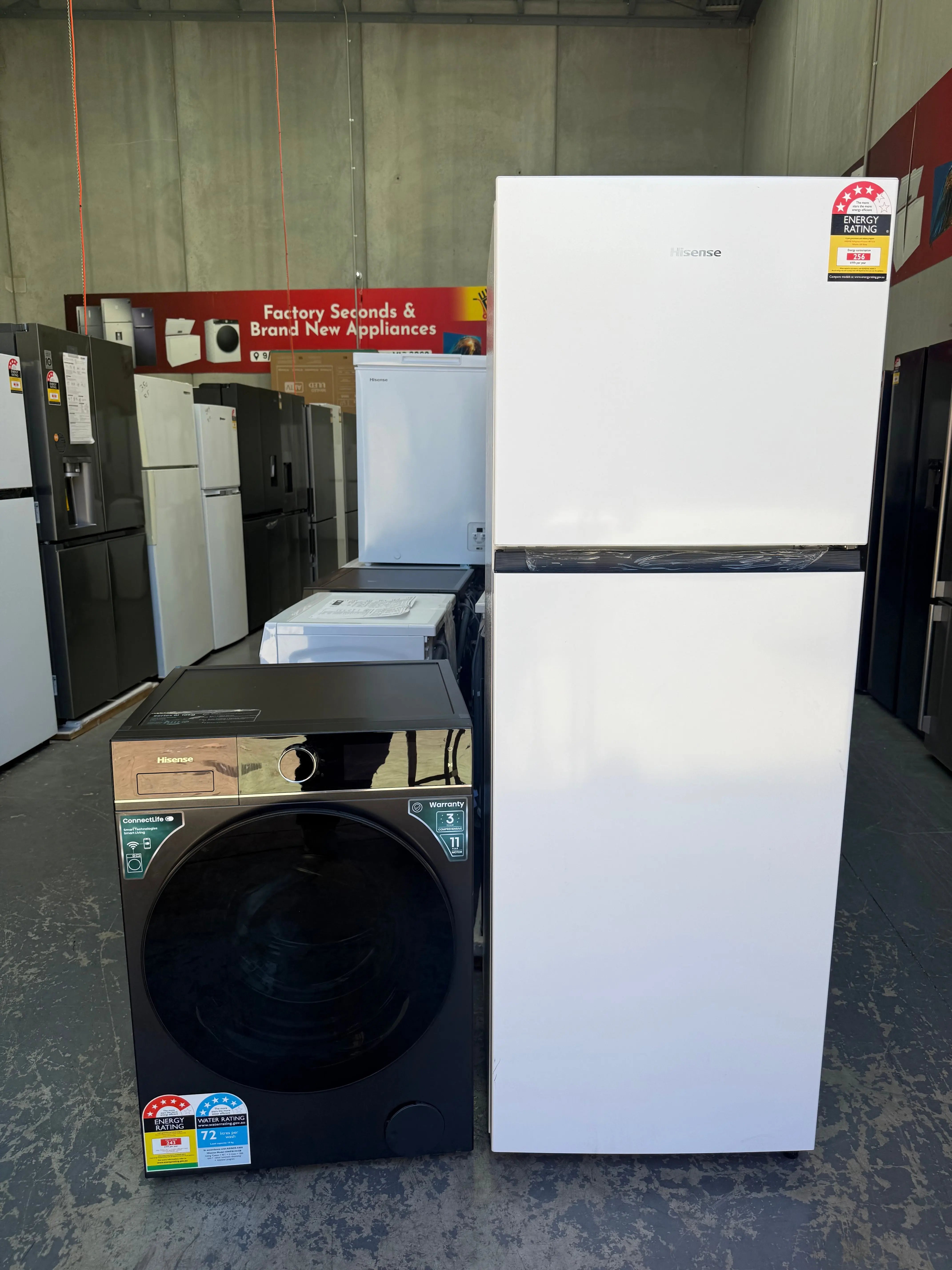 Hisense 325L Top Mount Fridge – Hisense 10kg Front Load Washer Factory Seconds | MELBOURNE