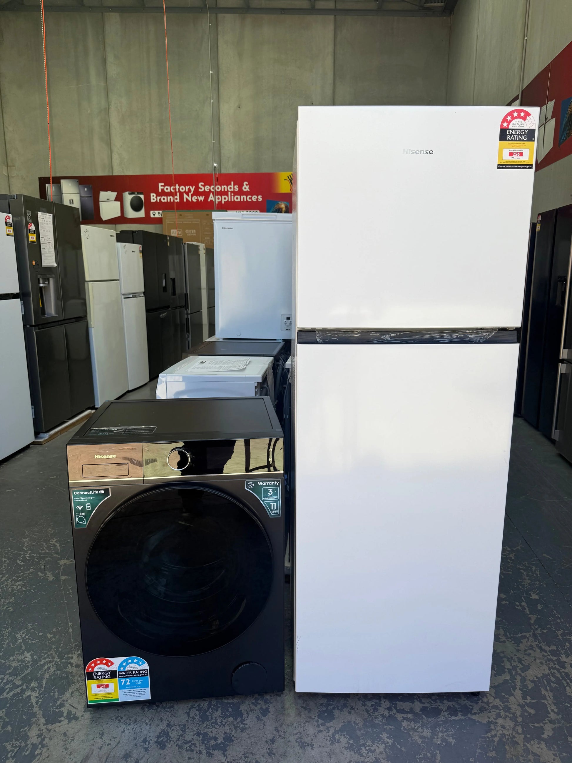 Hisense 325L Top Mount Fridge – Hisense 10kg Front Load Washer Factory Seconds | MELBOURNE