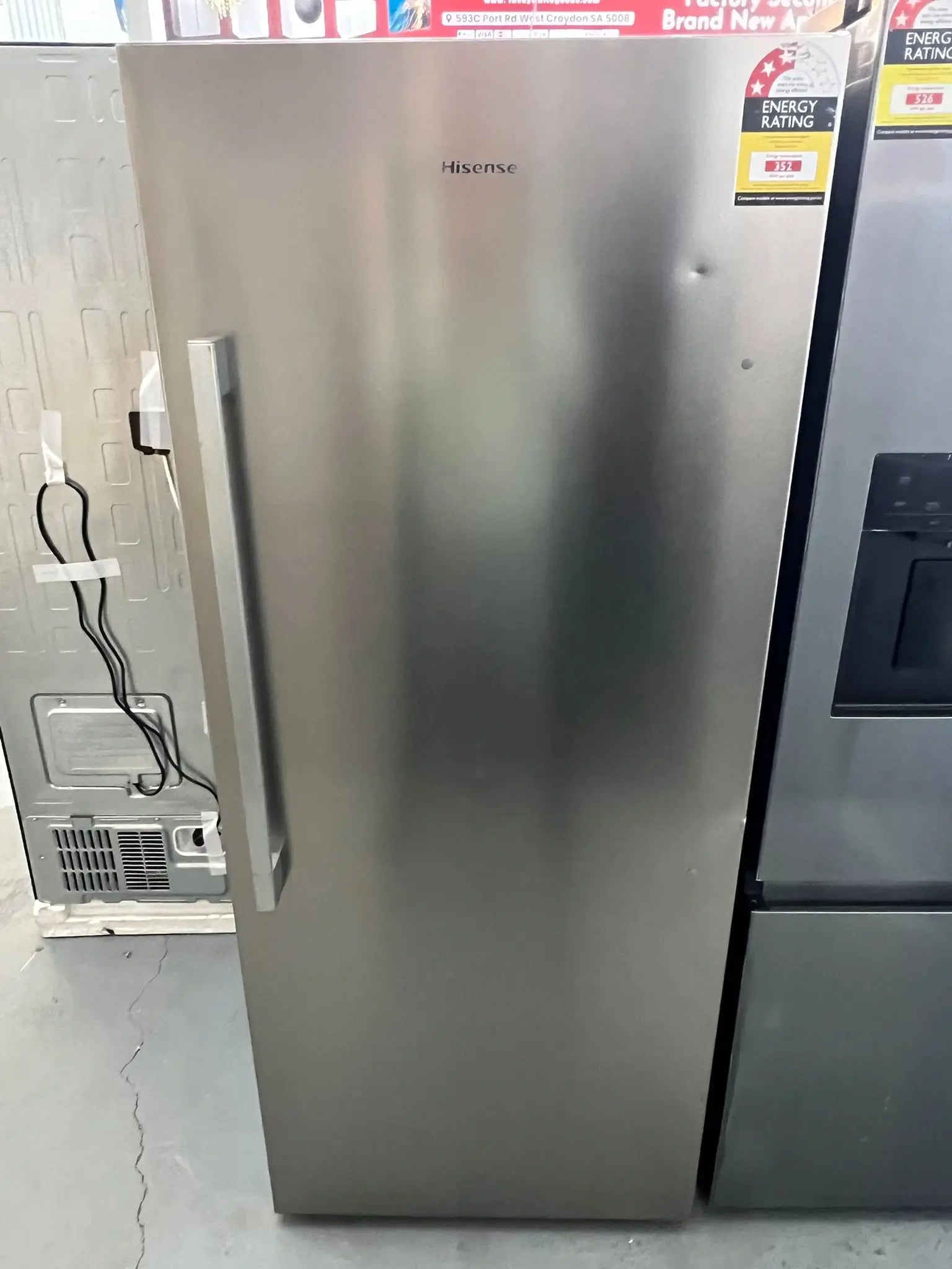 Hisense 384L Hybrid Fridge Freezer – Refurbished – Vertical (HRVF384S) | ADELAIDE