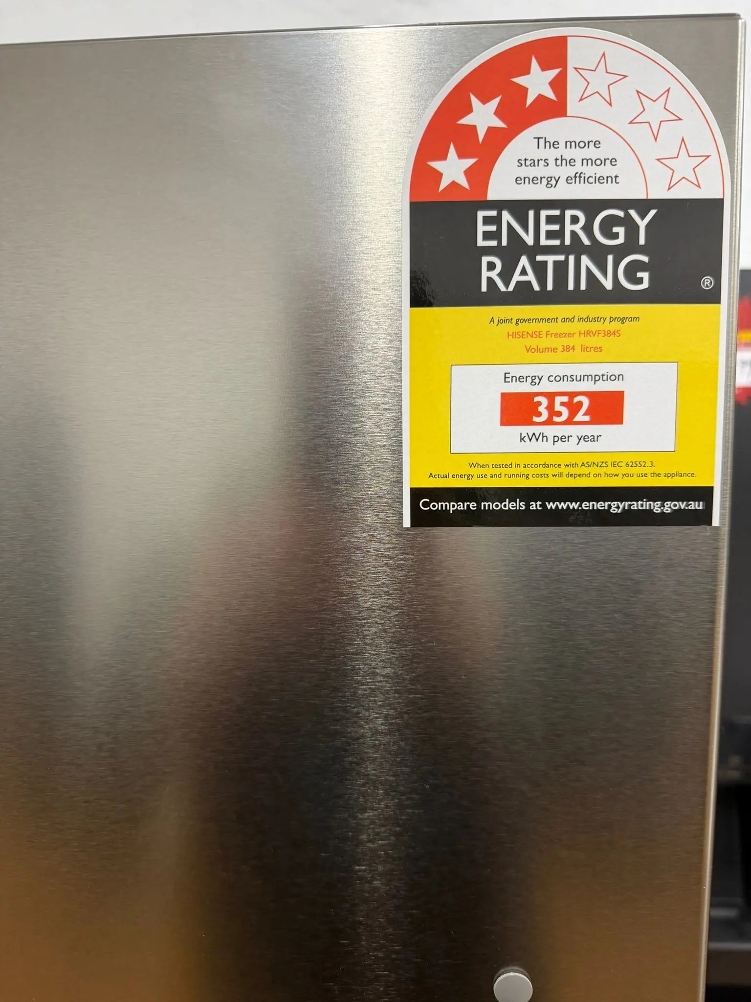 Hisense 384L Single Door Fridge or Freezer HRVF384S – Factory Seconds