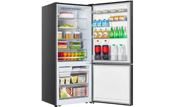 Hisense 417L Bottom Mount Refrigerator Taupe Steel HRBM418D | ALEXANDRIA