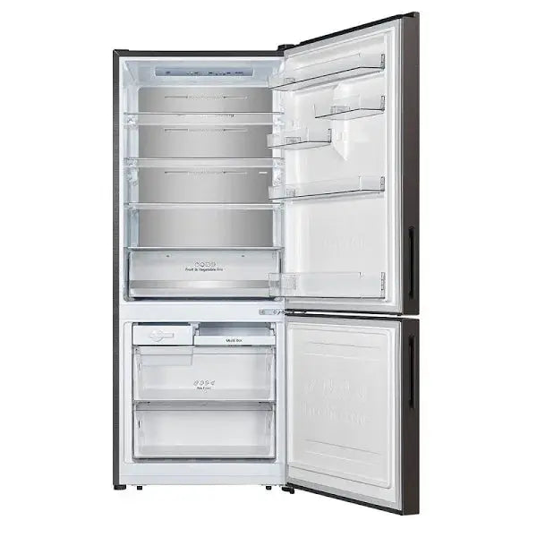 Hisense 417L Bottom Mount Refrigerator Taupe Steel HRBM418D | ALEXANDRIA