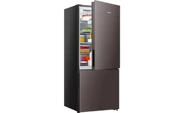Hisense 417L Bottom Mount Refrigerator Taupe Steel HRBM418D | ALEXANDRIA