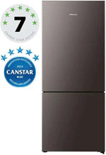 Hisense 417L Bottom Mount Refrigerator Taupe Steel HRBM418D | ALEXANDRIA