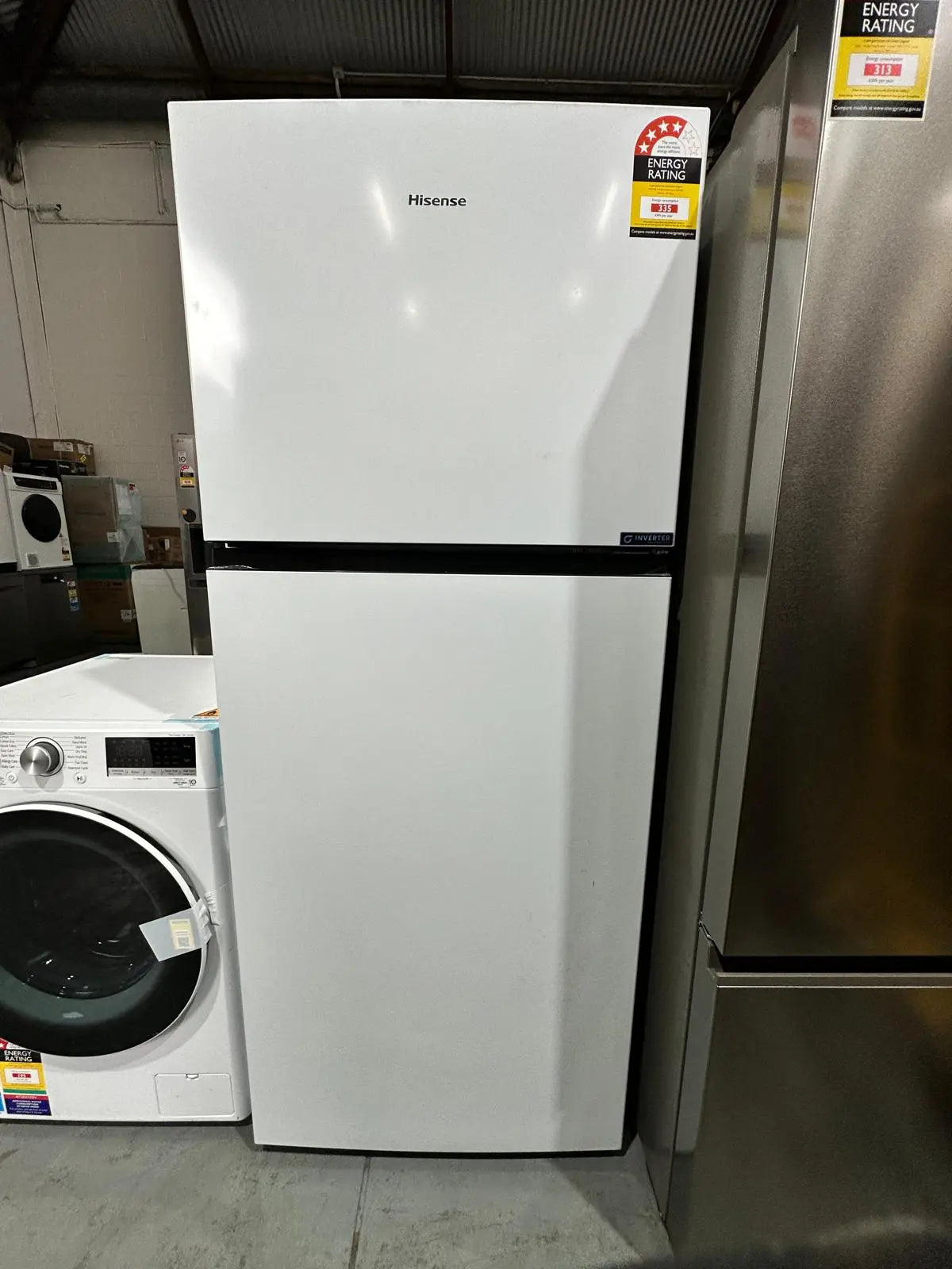 Hisense 424L Top Mount Fridge Freezer + LG 10/6kg Washer Dryer Combo – Factory Seconds | ADELAIDE