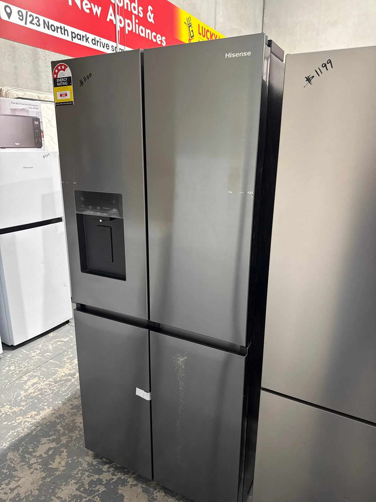 Hisense 483 L refrigerator + Hisense 10 kg + Westinghouse dryer 6.5 kg - 6 Months warranty | Lucky white goods