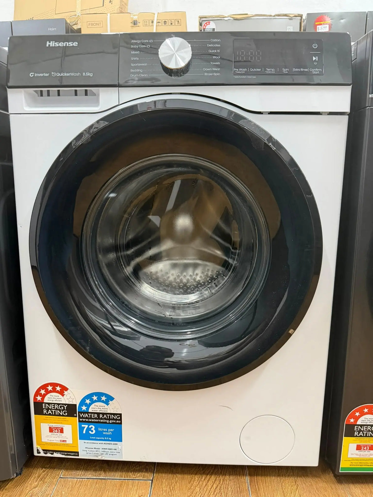Hisense 483L French Door Fridge + 8.5kg Front Load Washer Combo – Refurbished | Lucky white goods