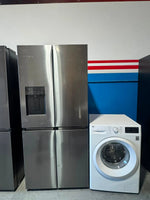 Hisense 483L Quad Door Fridge Freezer + LG 8kg Washing Machine (Refurbished) – Combo Deal