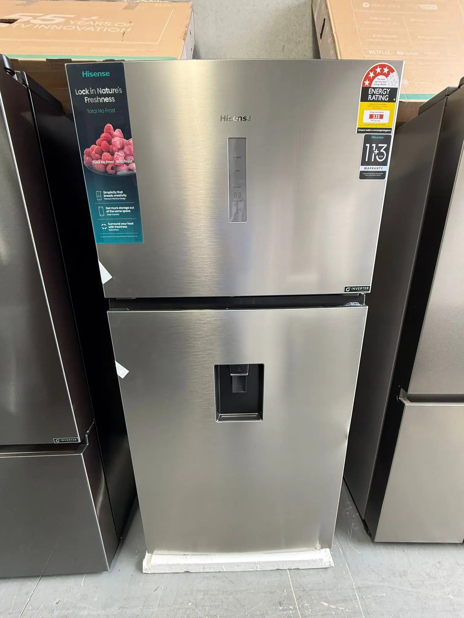 Hisense 496 L Top Mount Fridge Freezer – Factory Second | MELBOURNE
