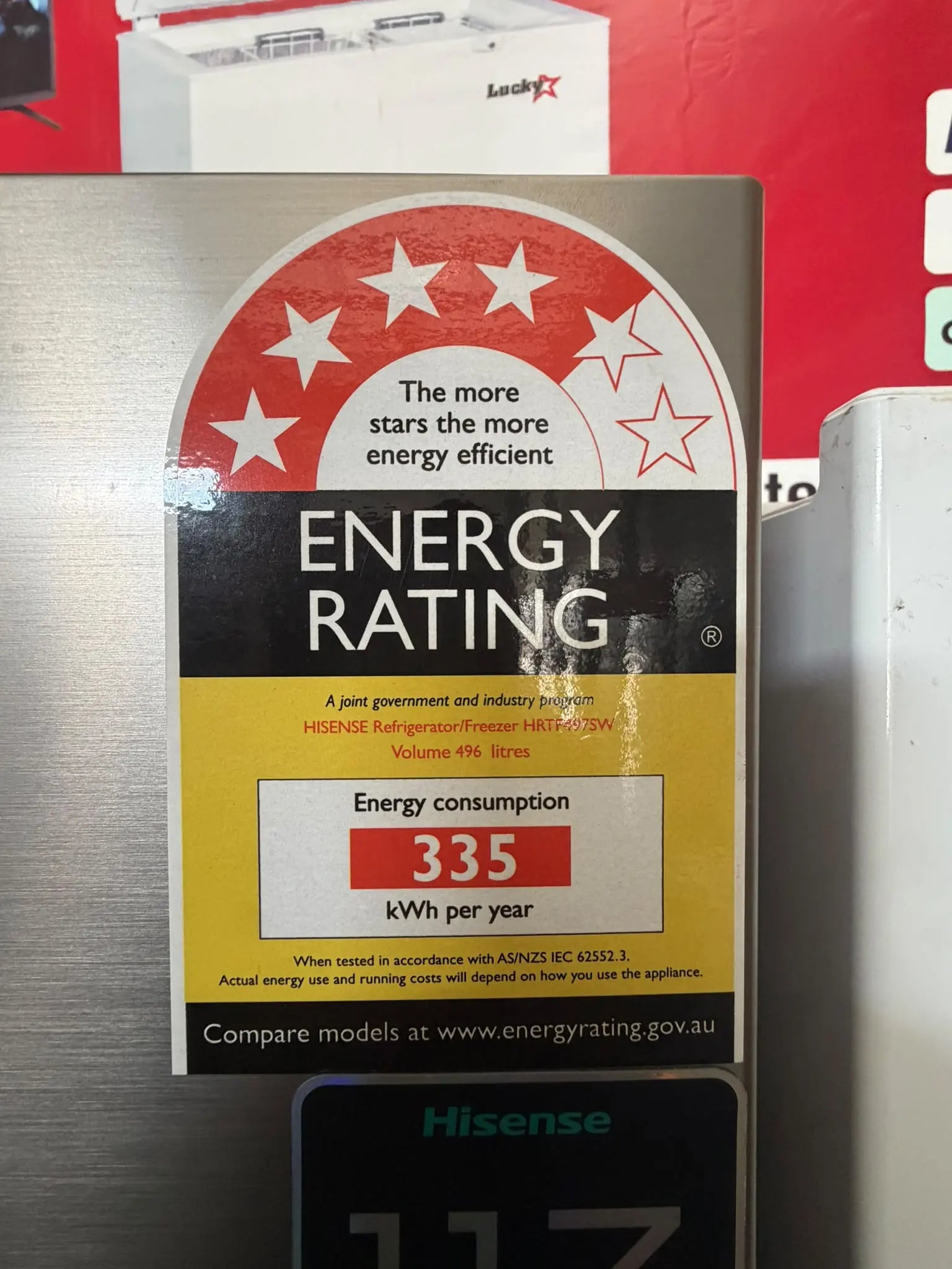 Hisense 496L Fridge Freezer – Refurbished | BRISBANE