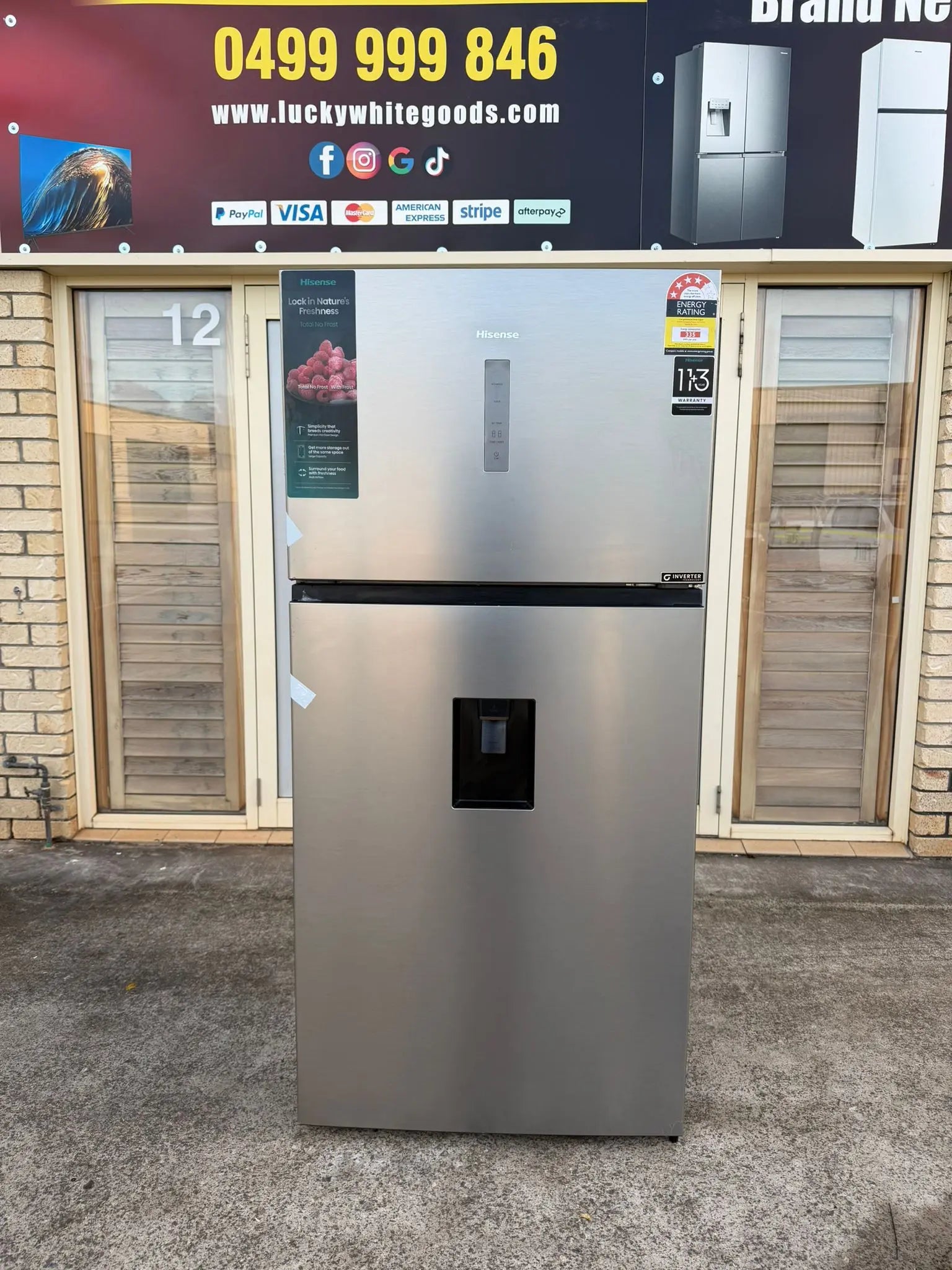 Hisense 496L Top Mount Fridge Freezer – Factory Seconds | BRISBANE