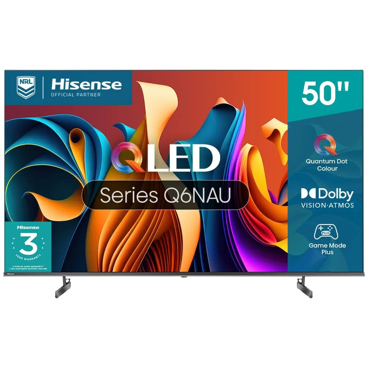 Hisense 50-Inch Q6NAU 4K QLED Smart TV – Refurbished | Lucky white goods