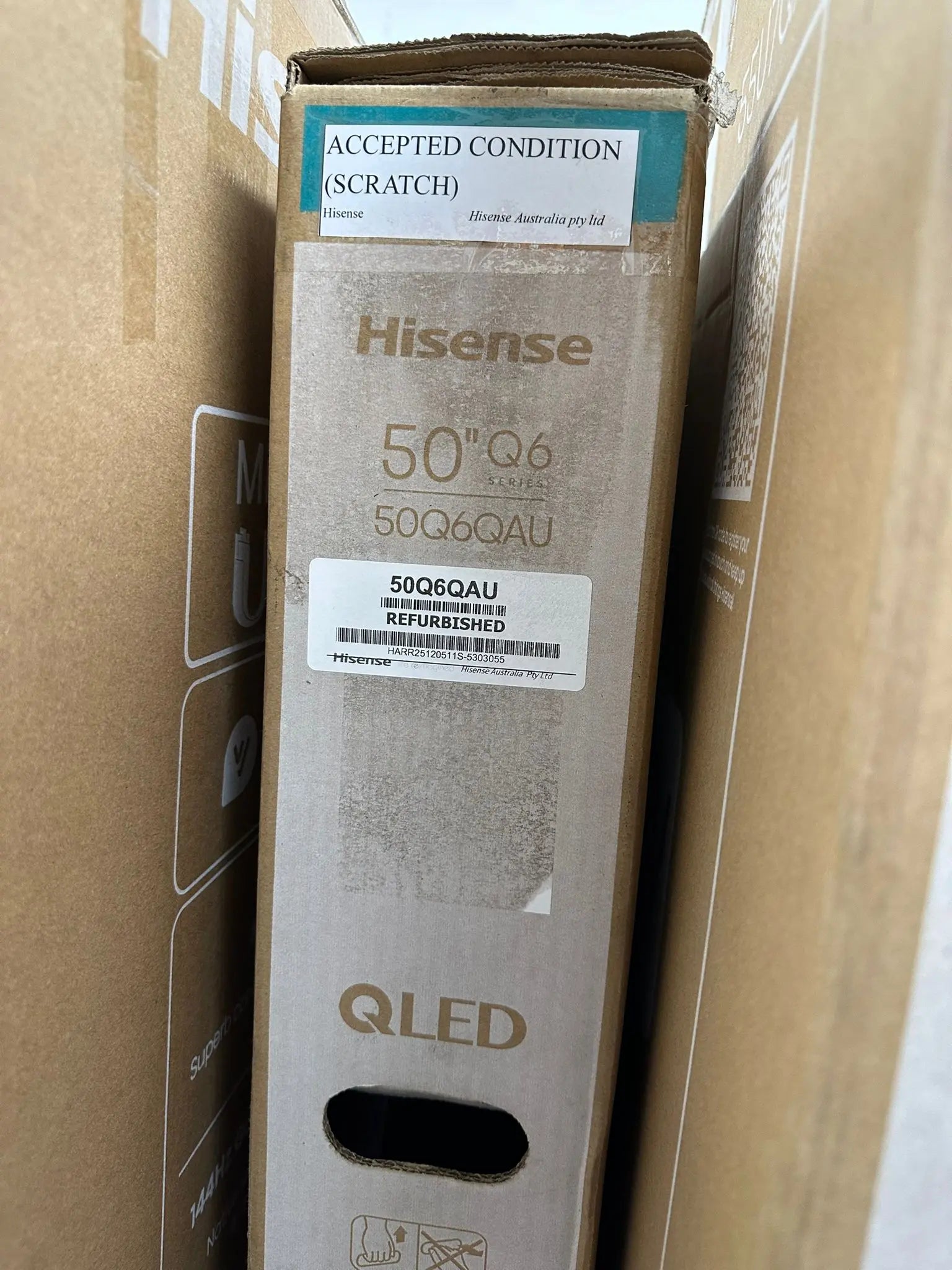 Hisense 50-Inch Q6QAU 4K QLED Smart TV – Refurbished | SYDNEY