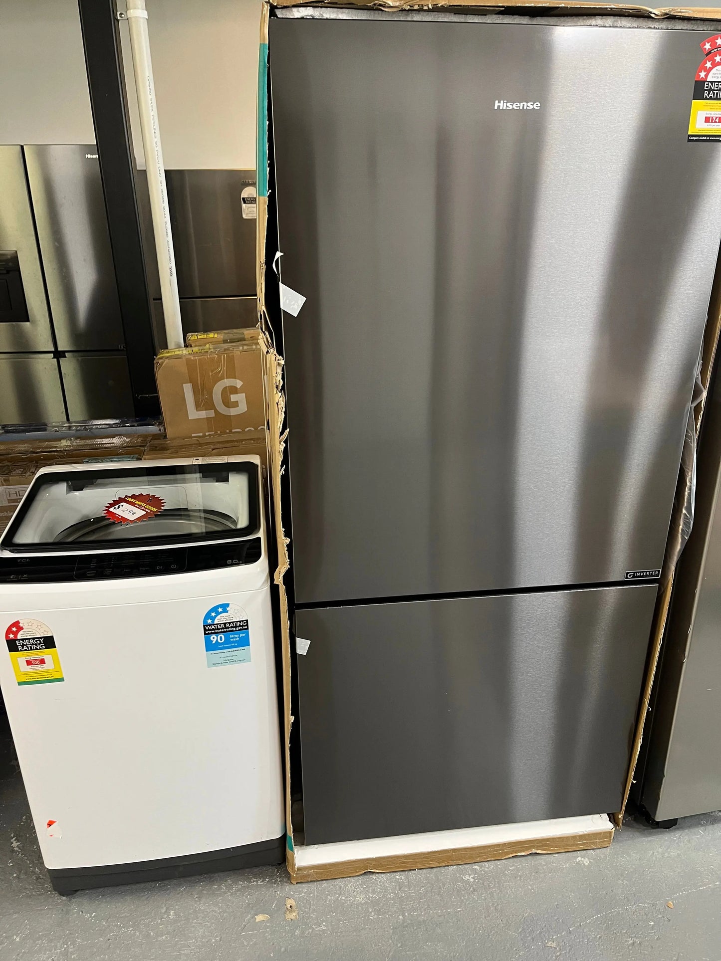 Hisense 503 ltr fridge freezer and TCL kg top loader washer | ALEXANDRIA