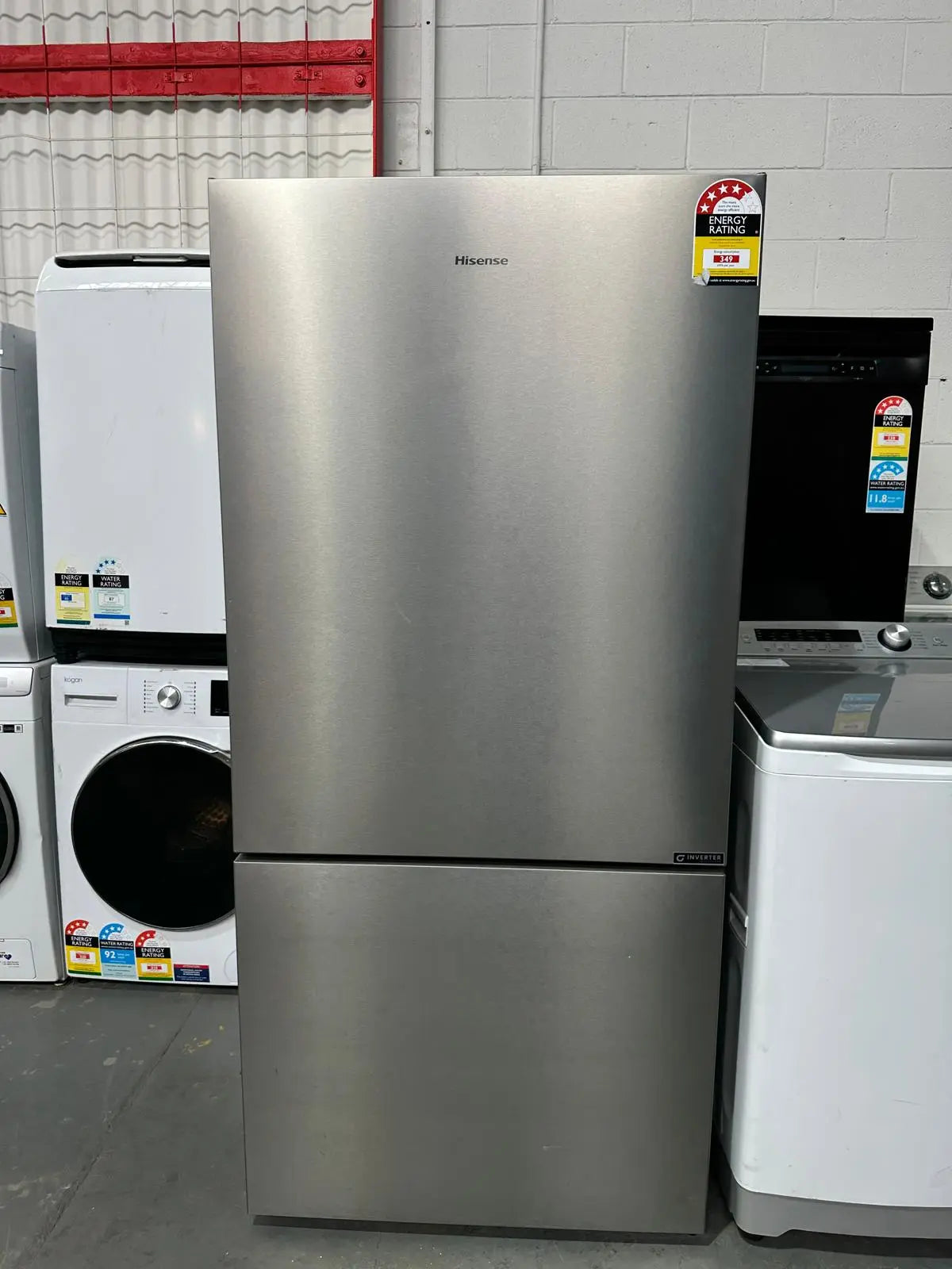 Hisense 503L Bottom Mount Fridge Freezer + Haier 8kg Top Load Washer Combo – Refurbished | ADELAIDE