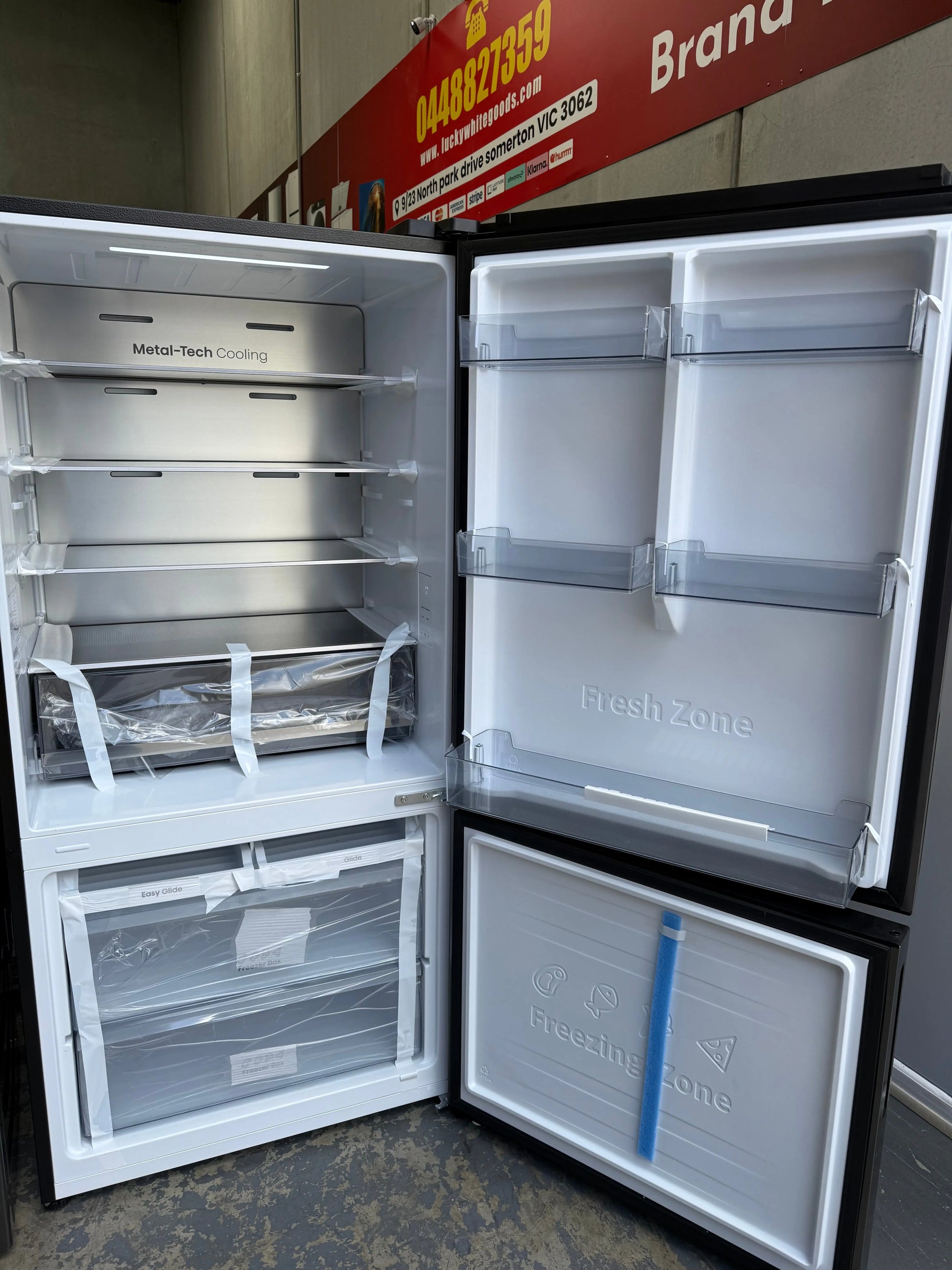 Hisense 503L Bottom Mount Fridge – Fisher & Paykel 11kg Front Load Washer-Fisher & Paykel 9kg Heat Pump Dryer | MELBOURNE