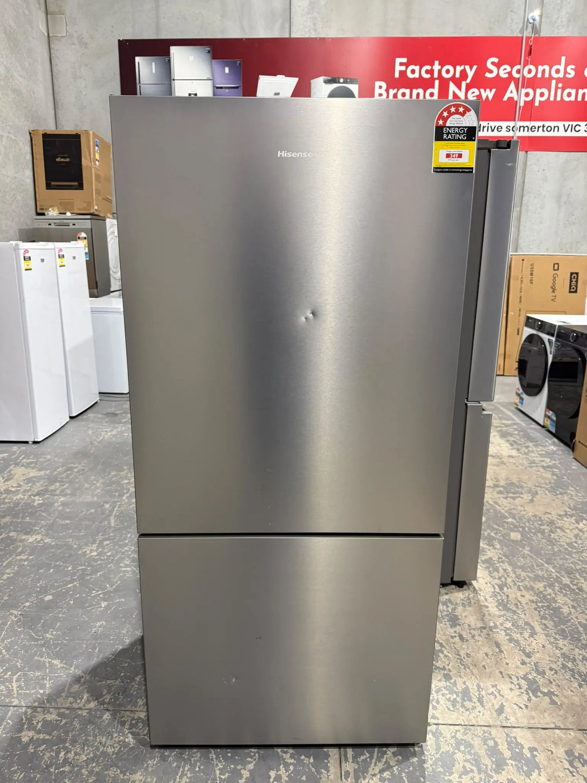 Hisense 503L Bottom Mount Refrigerator – HRBM503S – Factory Second | MELBOURNE