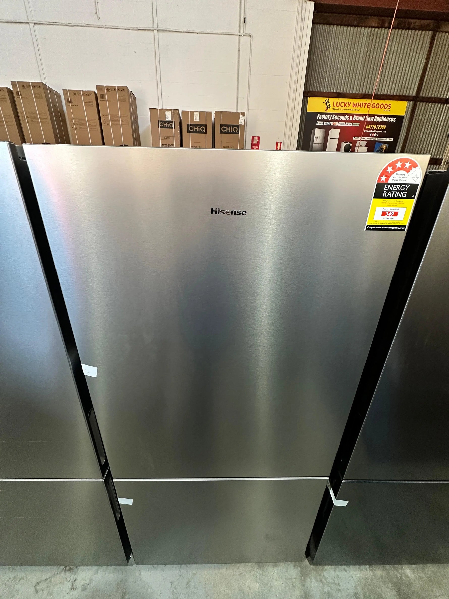 Hisense 503L Factory Seconds Bottom Mount Fridge Freezer