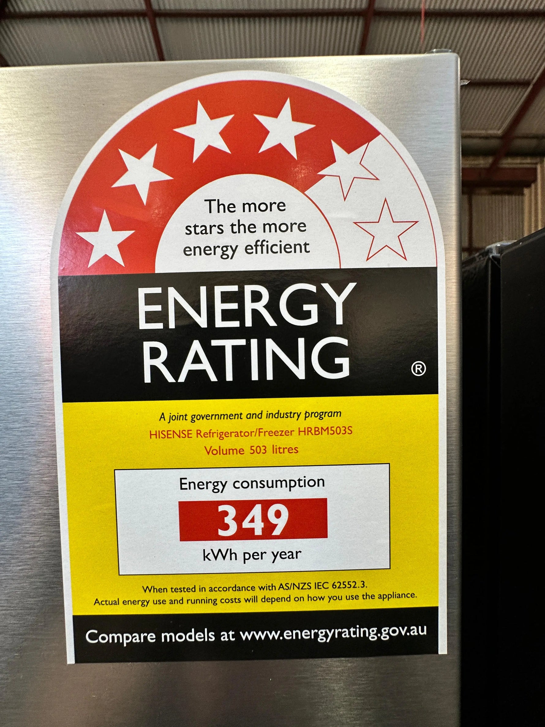 Hisense 503L Factory Seconds Bottom Mount Fridge Freezer