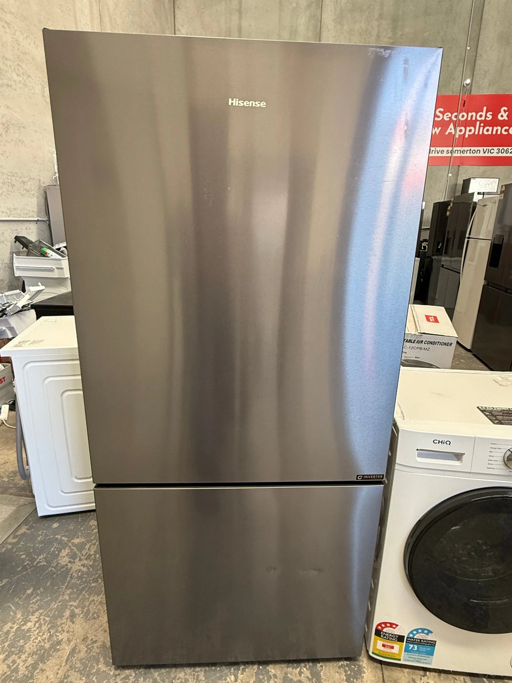 Hisense 503L Fridge + ChiQ 8.5kg Front Load Washing Machine Bundle – HRBM503E & WFL85PL48W1 | MELBOURNE