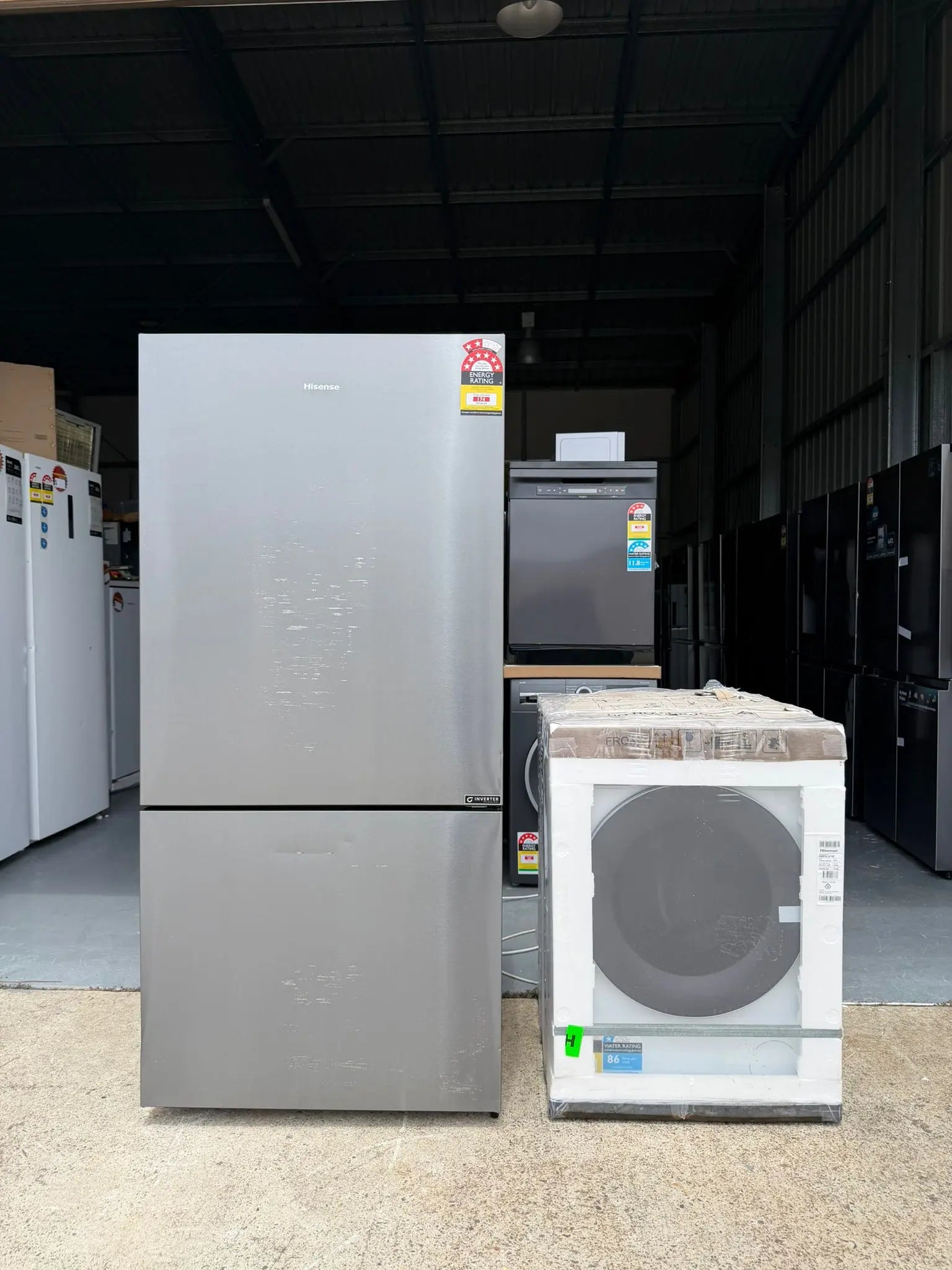 Hisense 503L Fridge & Hisense 10kg Washing Machine Combo – Refurbished | BRISBANE