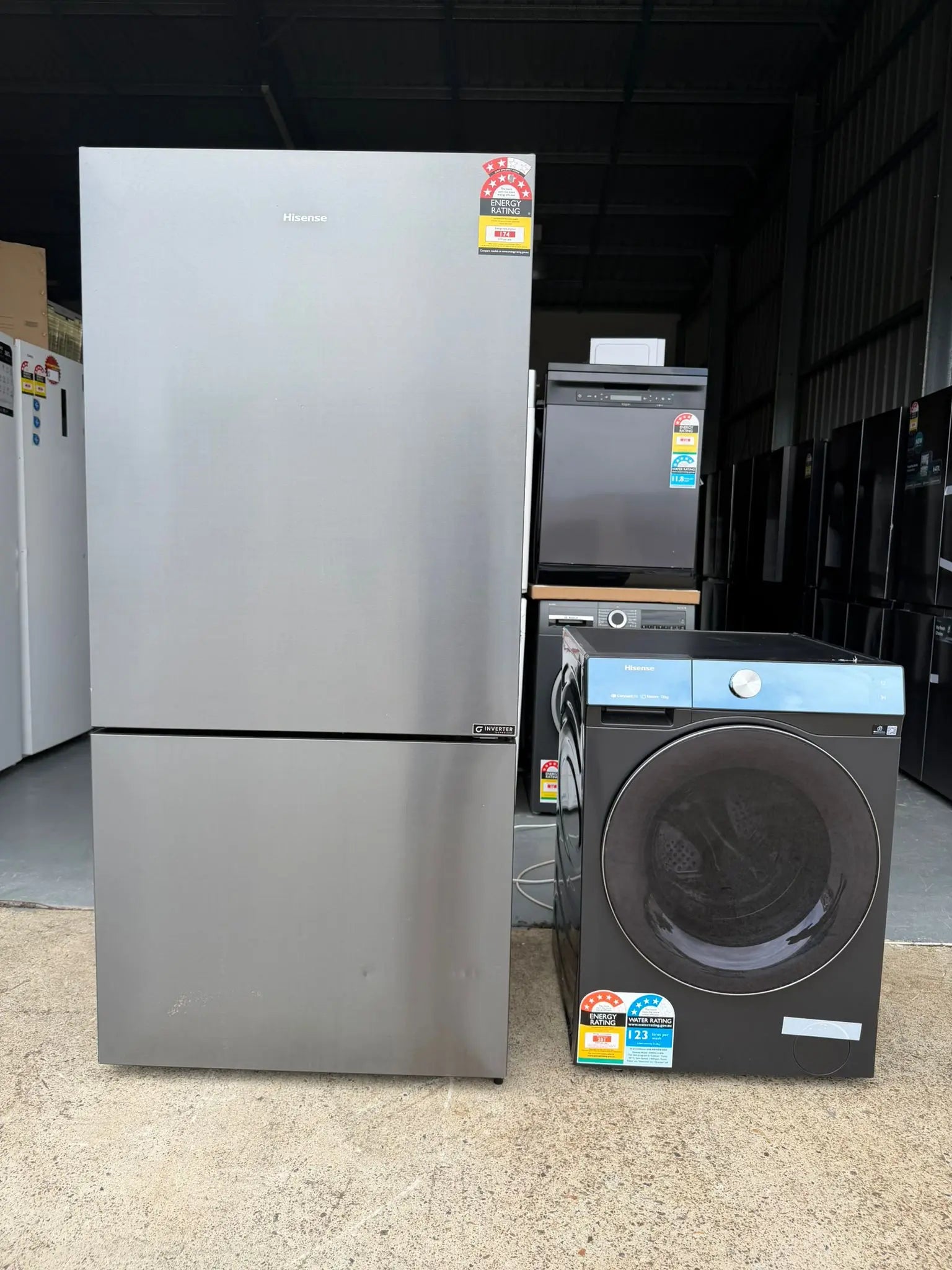 Hisense 503L Fridge & Hisense 12kg Washing Machine Combo – Refurbished | BRISBANE
