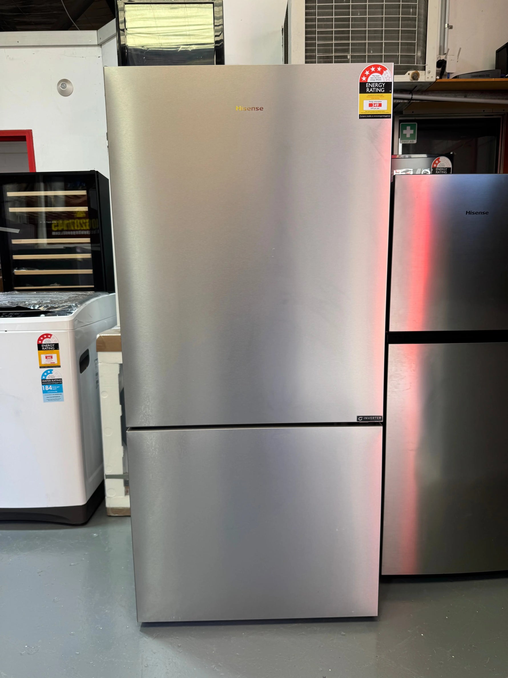 Hisense 503L PureFlat Bottom Mount Fridge Stainless Steel HRBM503S | SYDNEY