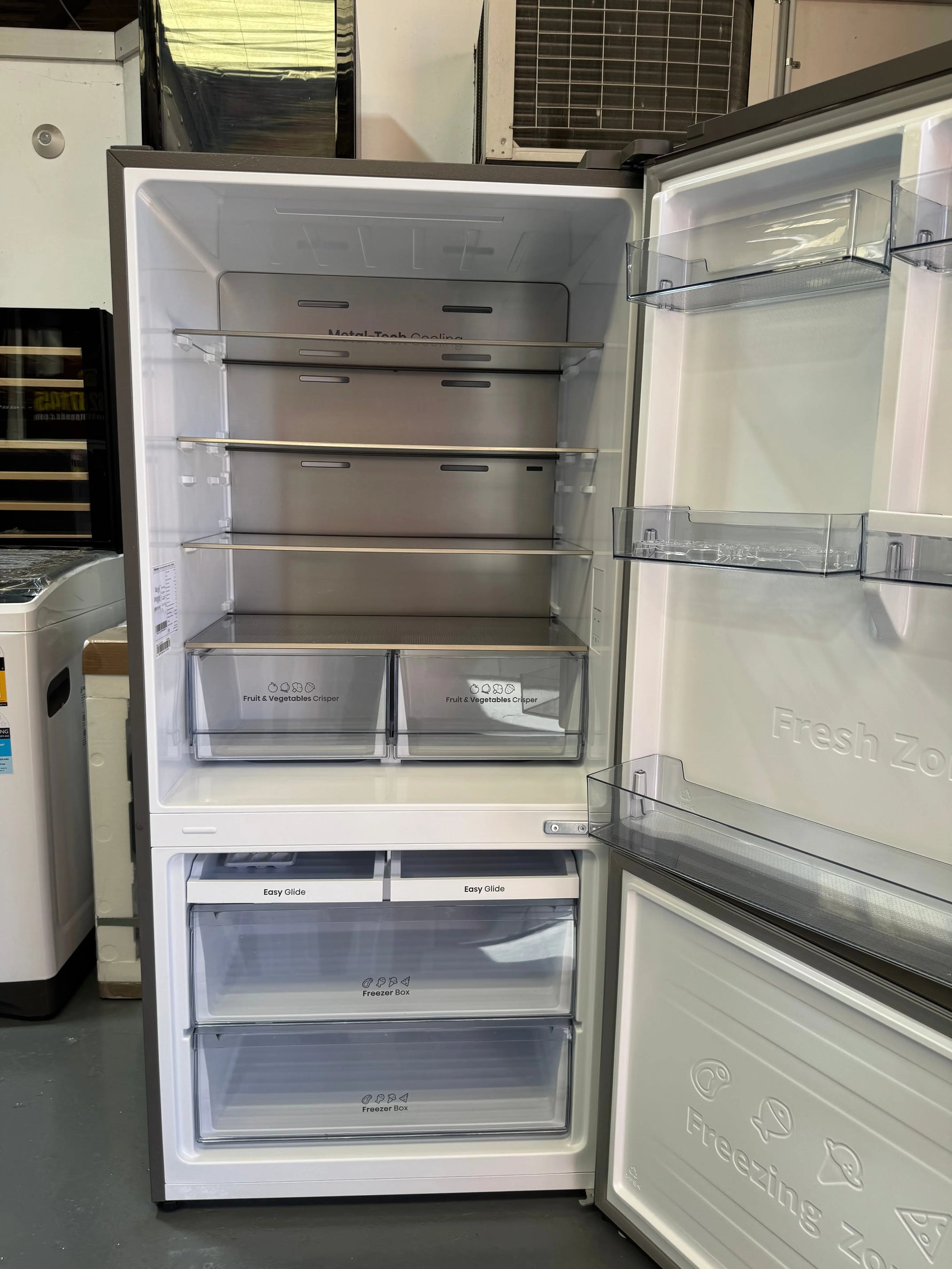 Hisense 503L PureFlat Bottom Mount Fridge Stainless Steel HRBM503S | SYDNEY