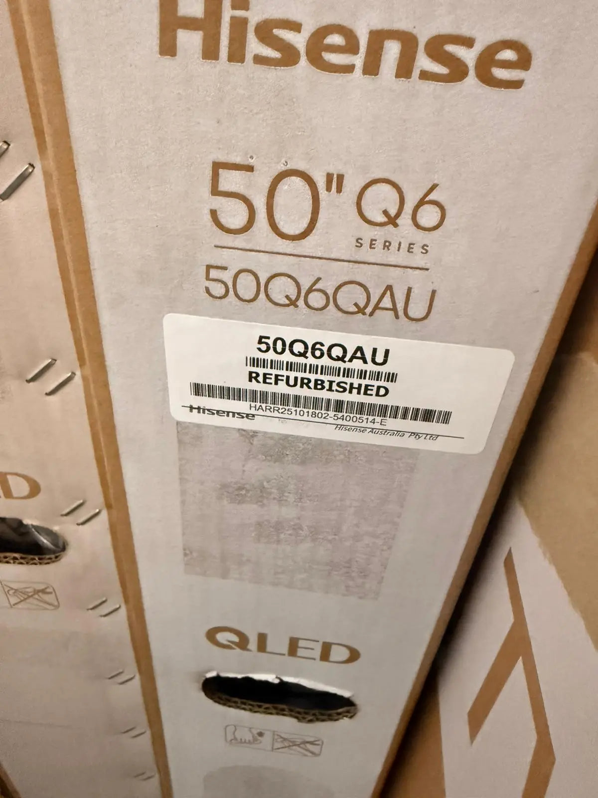 Hisense 50″ QLED 4K Smart TV – Refurbished | Model: 50Q6QAU | ADELAIDE