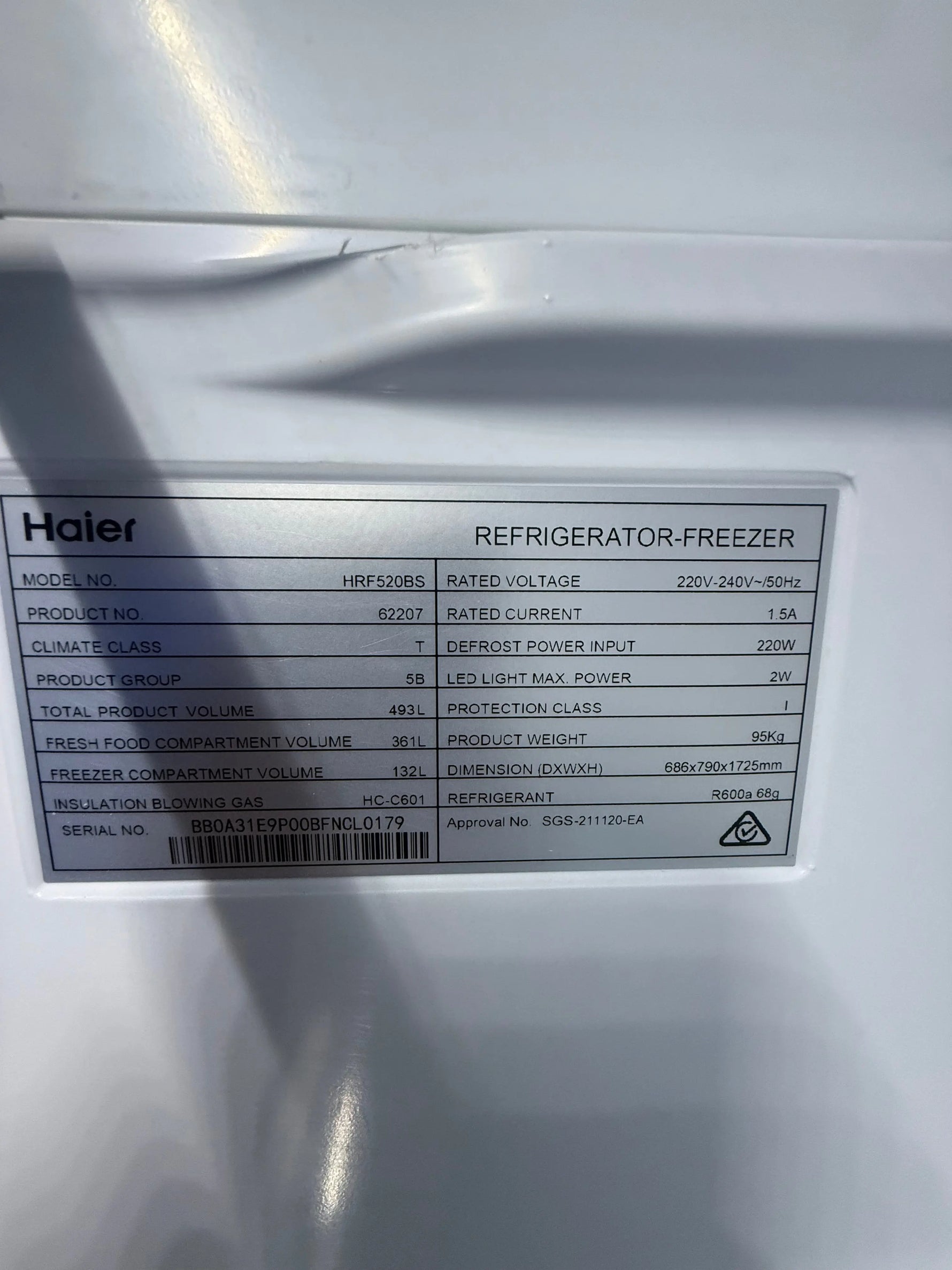 Hisense 520L Bottom Mount Fridge – Refurbished | HRF520BF | MELBOURNE