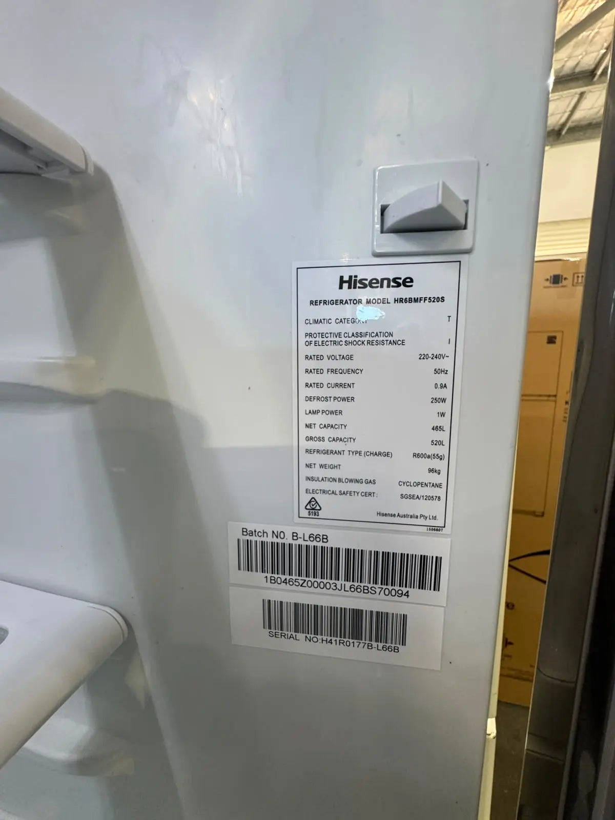 Hisense 520L Stainless Steel Bottom Mount Fridge – Refurbished | PERTH