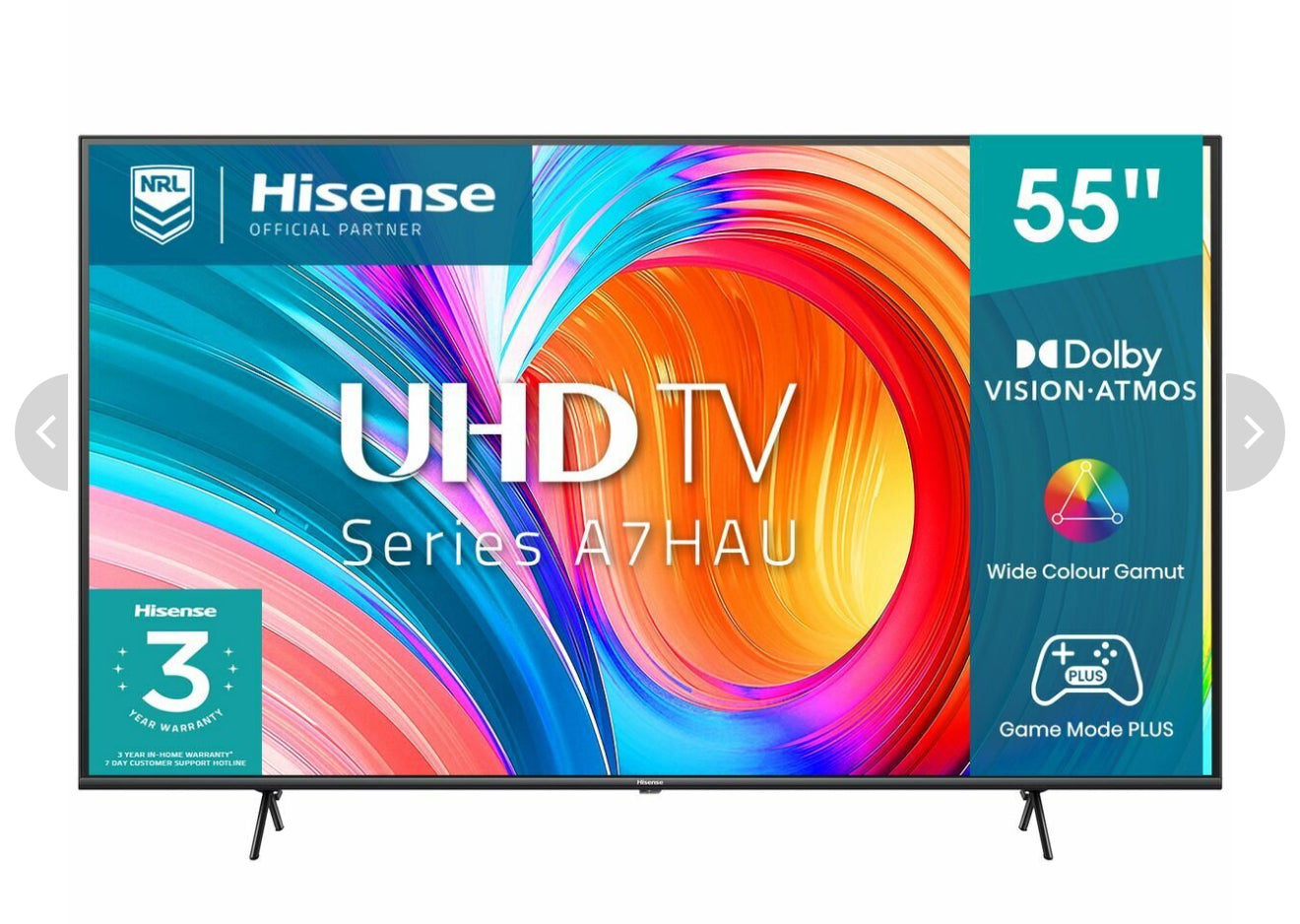 Hisense 55″ 4K UHD Smart TV – Refurbished | 55A7HAU | MELBOURNE