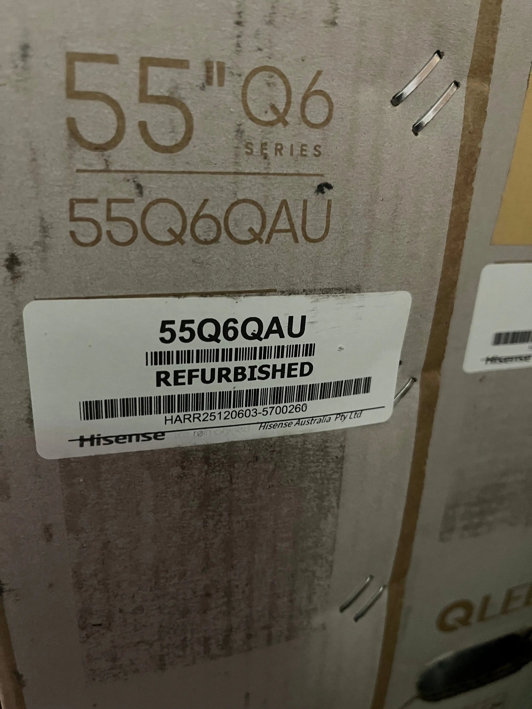 Hisense 55" Q6QAU 4K QLED Smart TV 
Refurbished | ALEXANDRIA