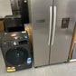 Hisense 578 ltr side by side door fridge freezer and Chiq 8.5 kg front loader washing machine | ALEXANDRIA