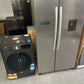 Hisense 578 ltr side by side door fridge freezer and Chiq 8.5 kg front loader washing machine | ALEXANDRIA