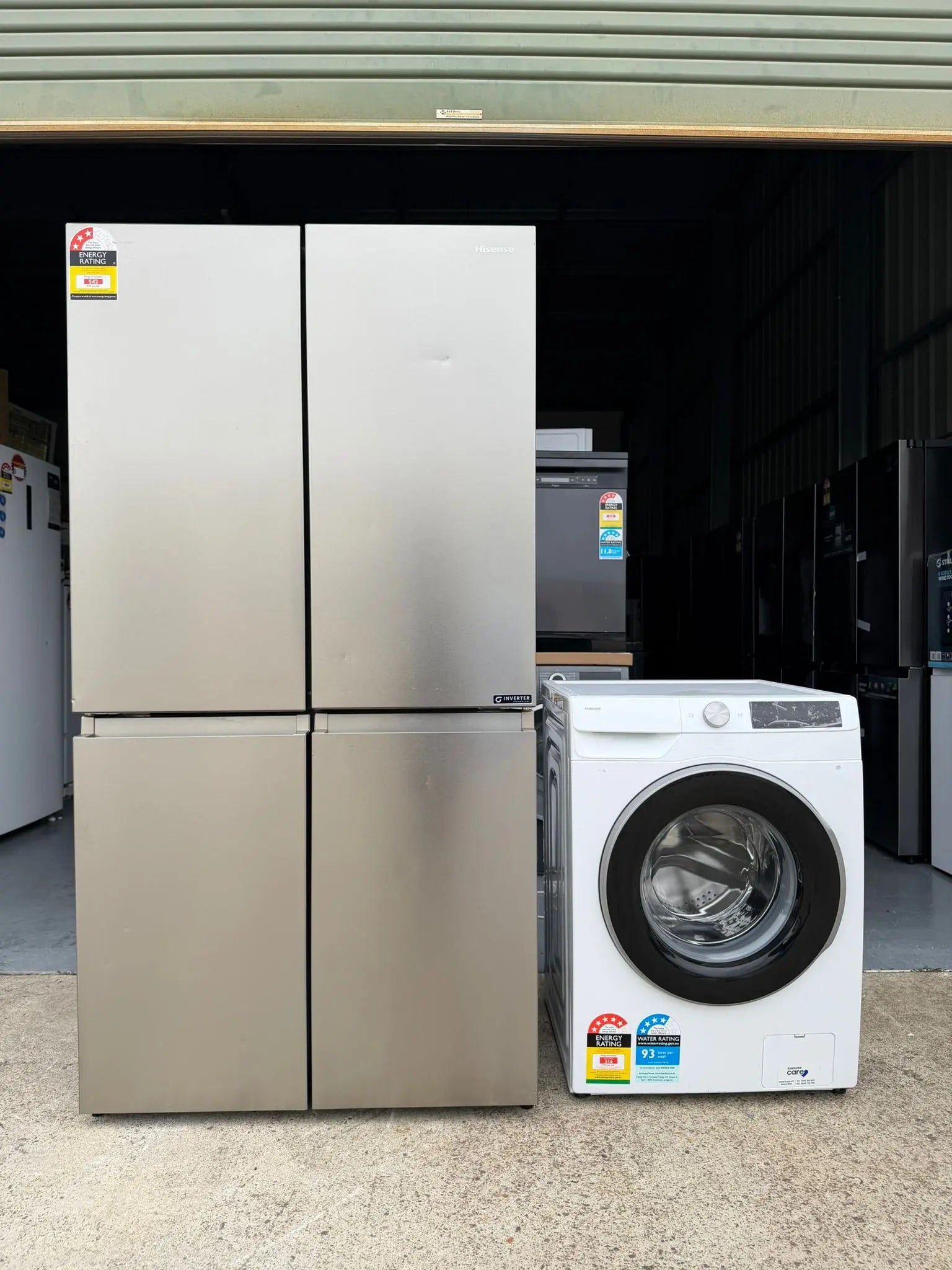 Hisense 609L Fridge & Samsung 9kg Washing Machine Combo – Refurbished | BRISBANE
